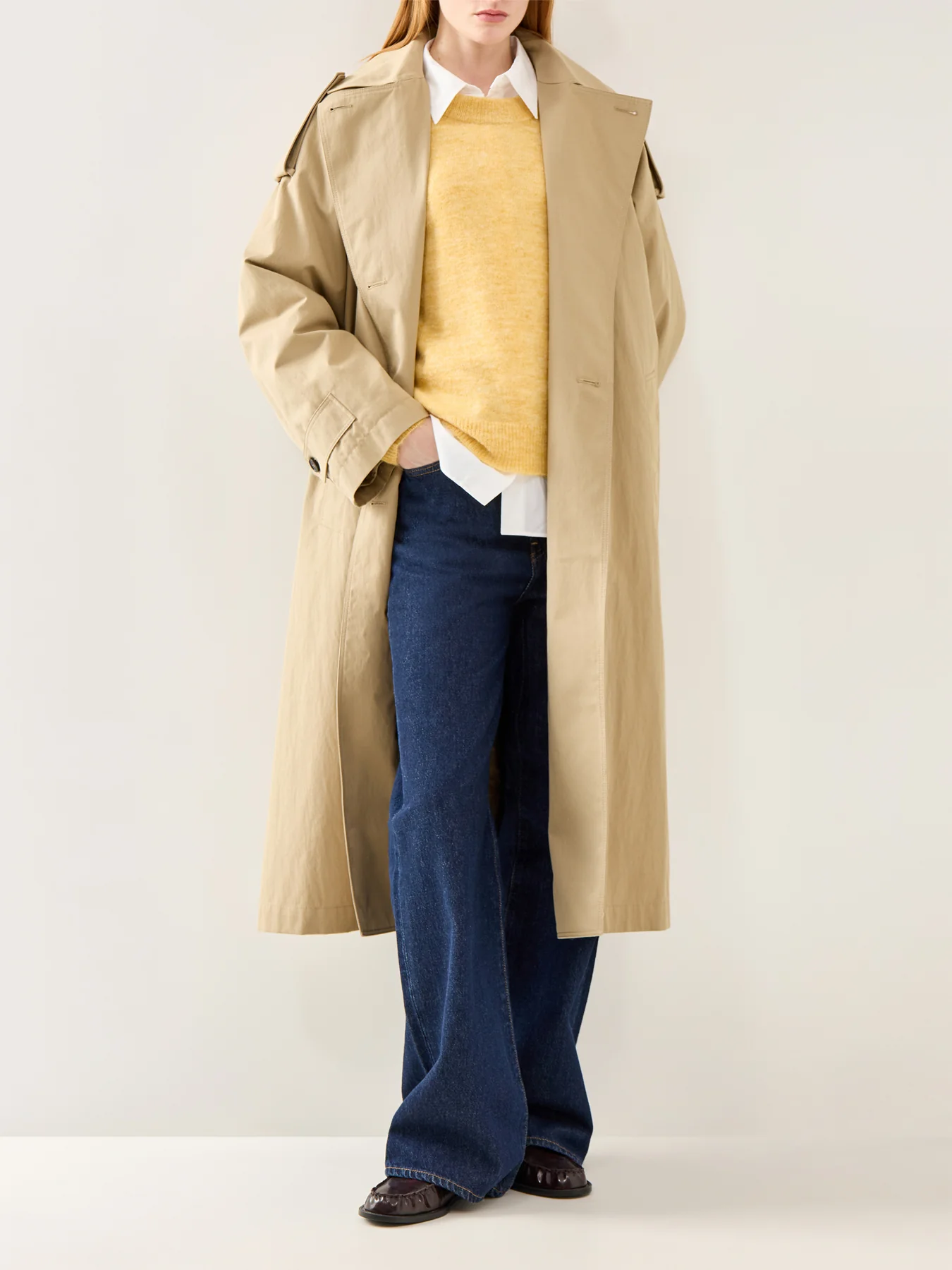 Lulu Long Sleeve Knit O-Neck Yellow - Image 2