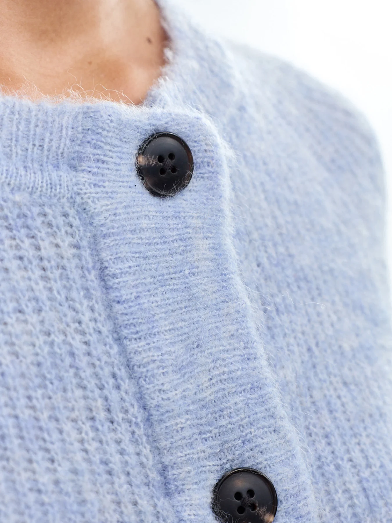 SLFLULU LS KNIT SHORT CARDIGAN NOOS - Image 3