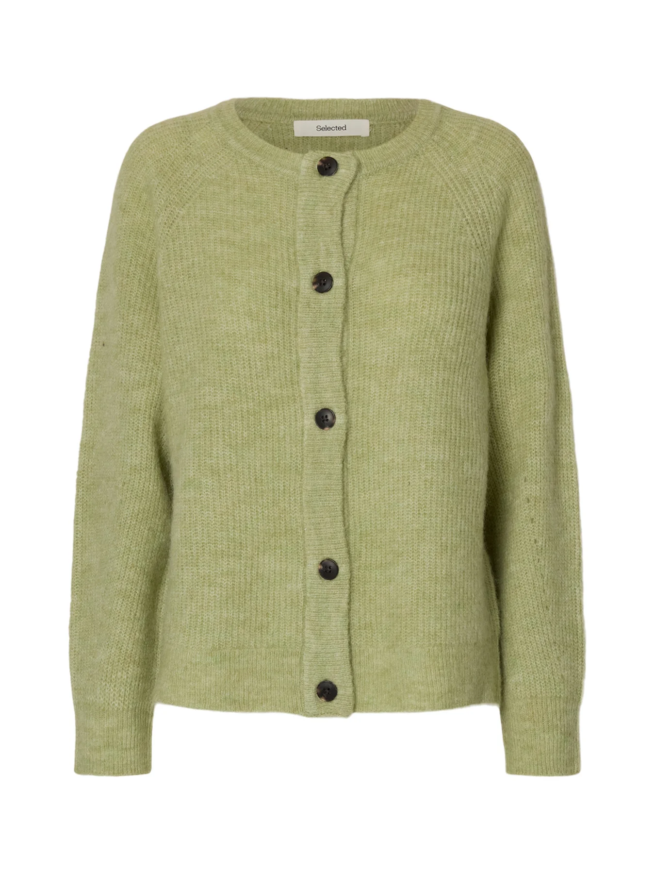 Lulu Long Sleeve Knit Short Cardigan Green