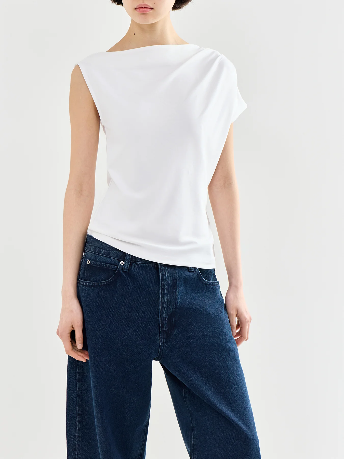 Molly Short Sleeve Top White - Image 3