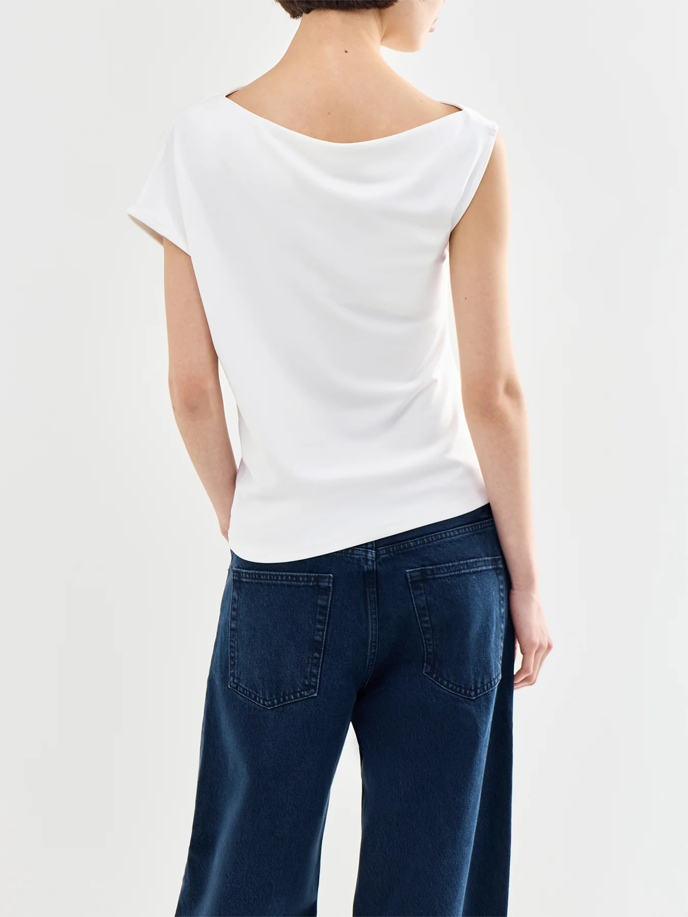Molly Short Sleeve Top White - Image 4