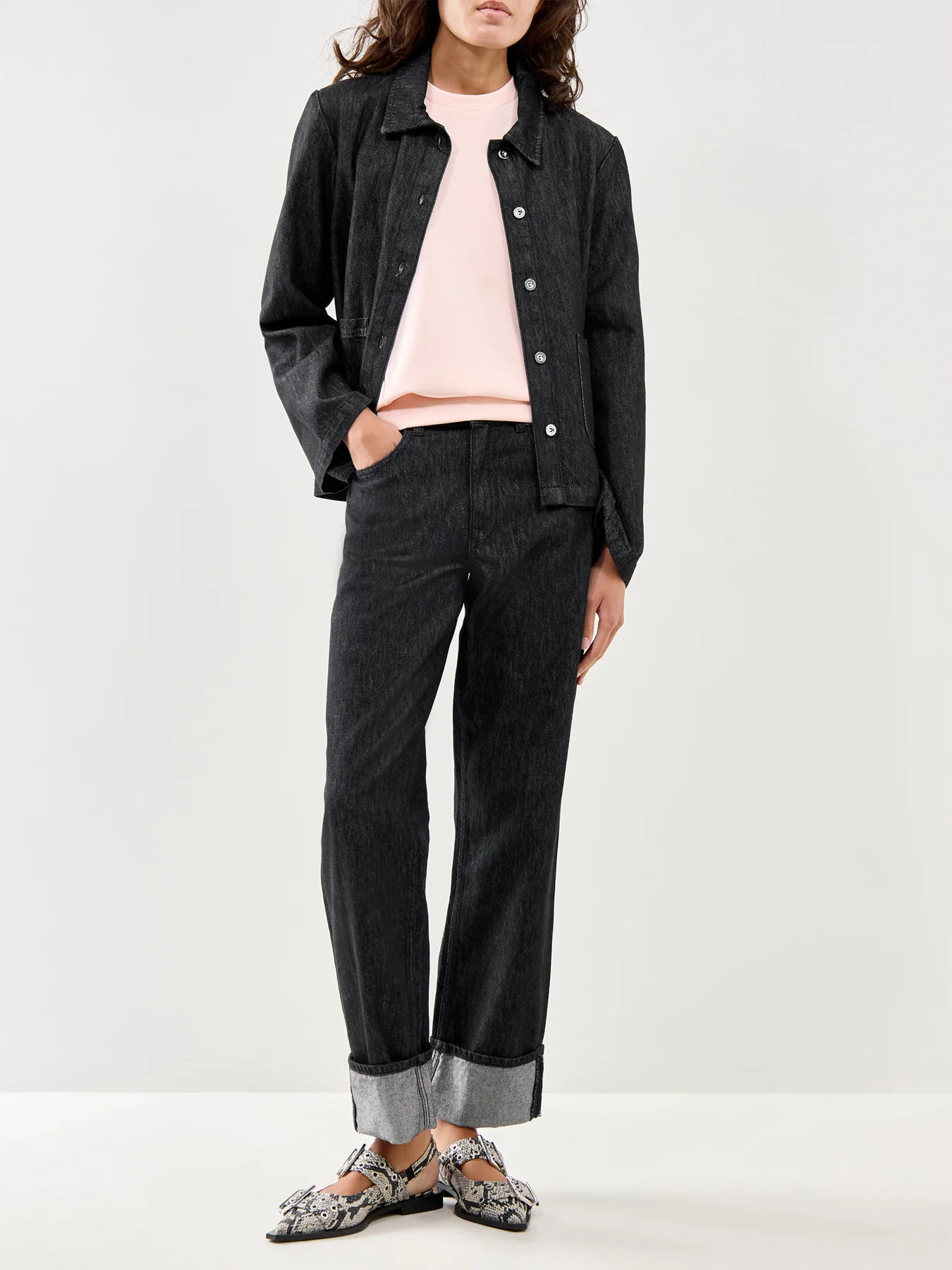 3/4 Sleeve Sweat Top Pale Dogwood - Image 2