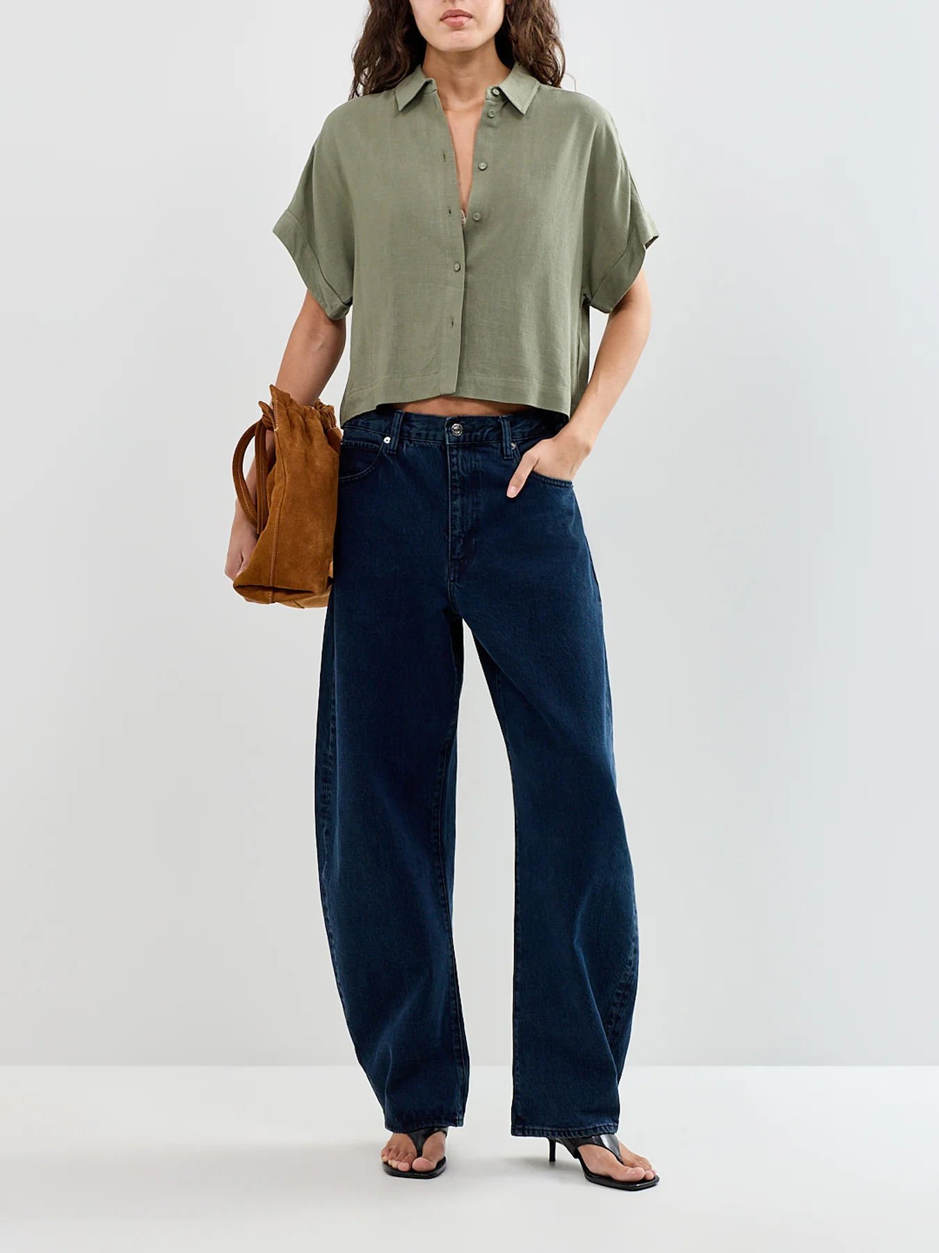 SLFVIVA SS CROPPED SUN SHIRT NOOS - Image 2