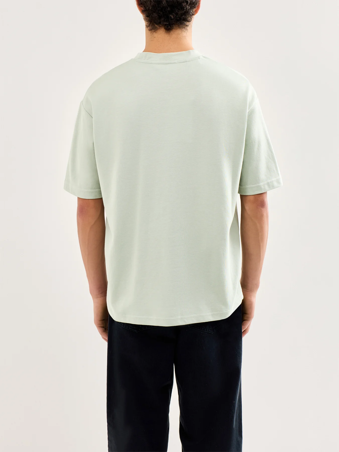 Slhlooseoscar Short Sleeve O-Neck Tee Grey - Image 5