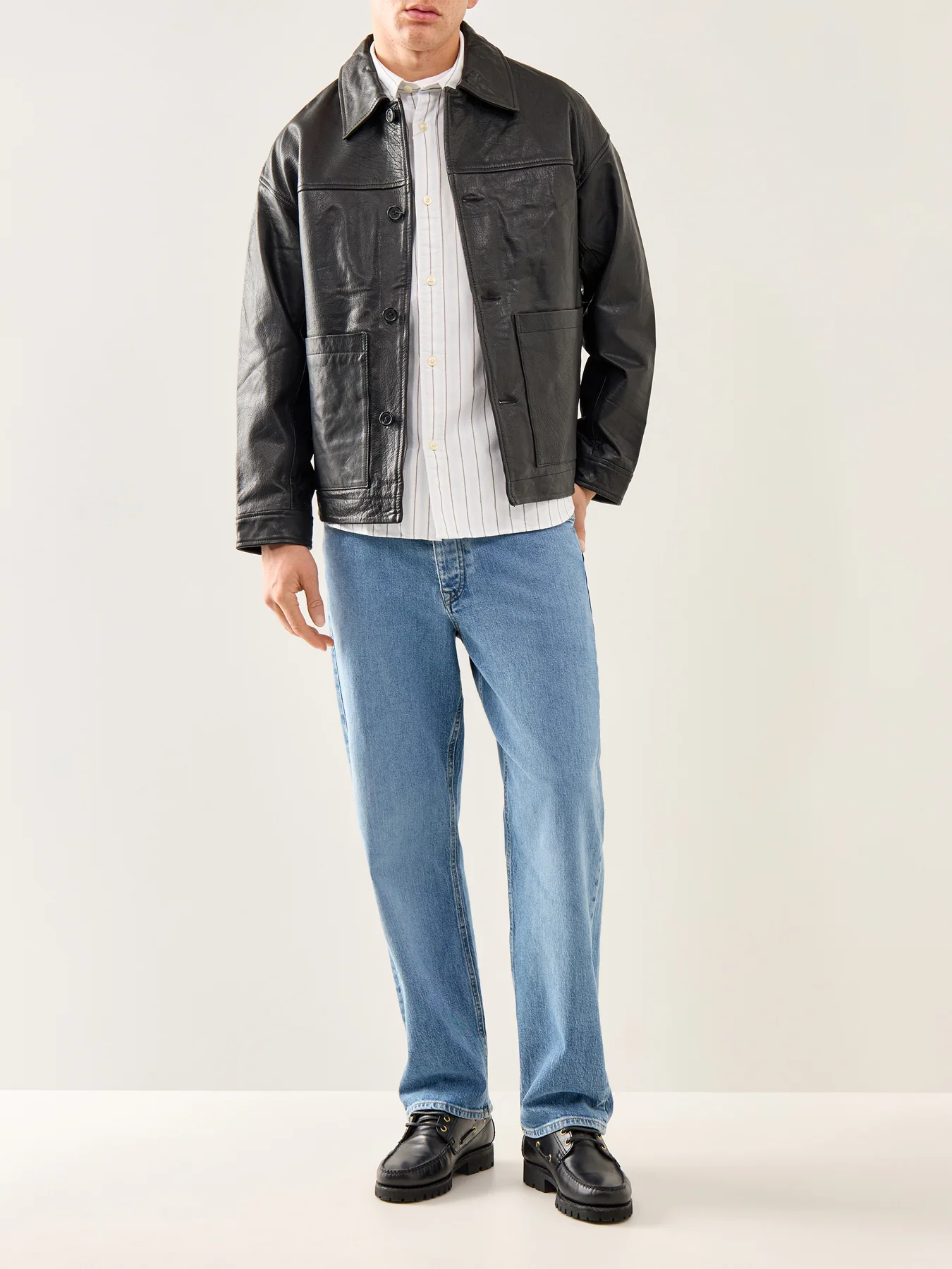 Marc Leather Jacket Black - Image 2