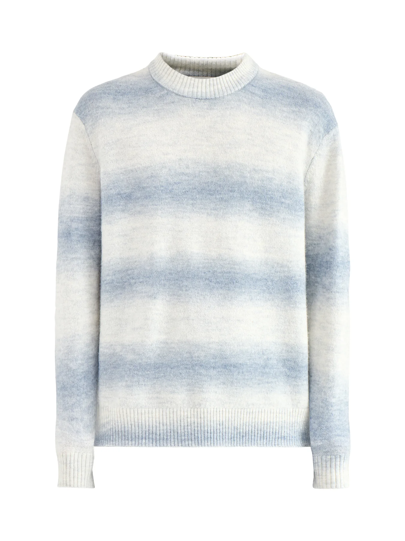 Space Dyed Crew Neck Knit Blue