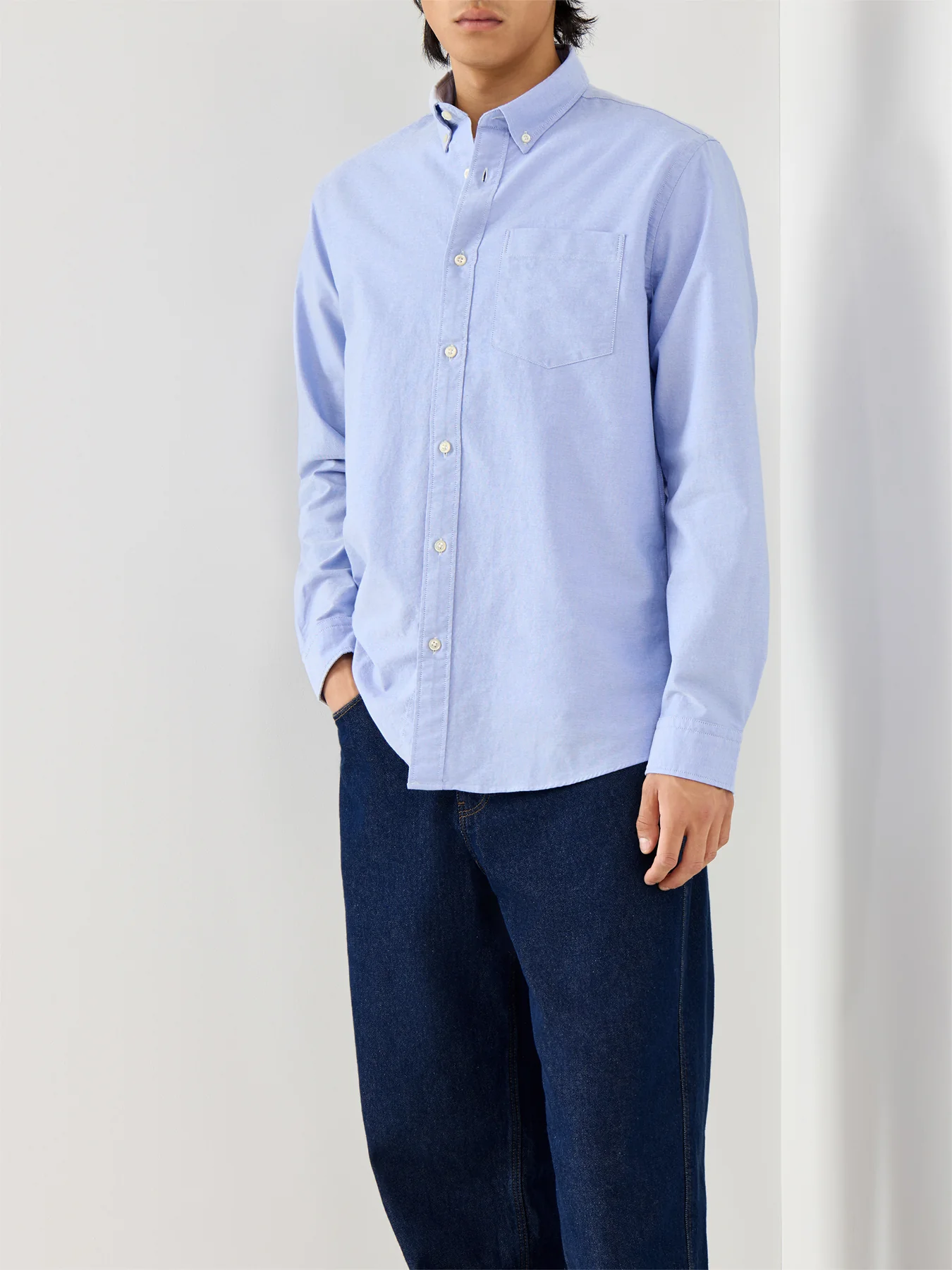 Regrick-Ox Shirt Long Sleeves Light Blue - Image 4