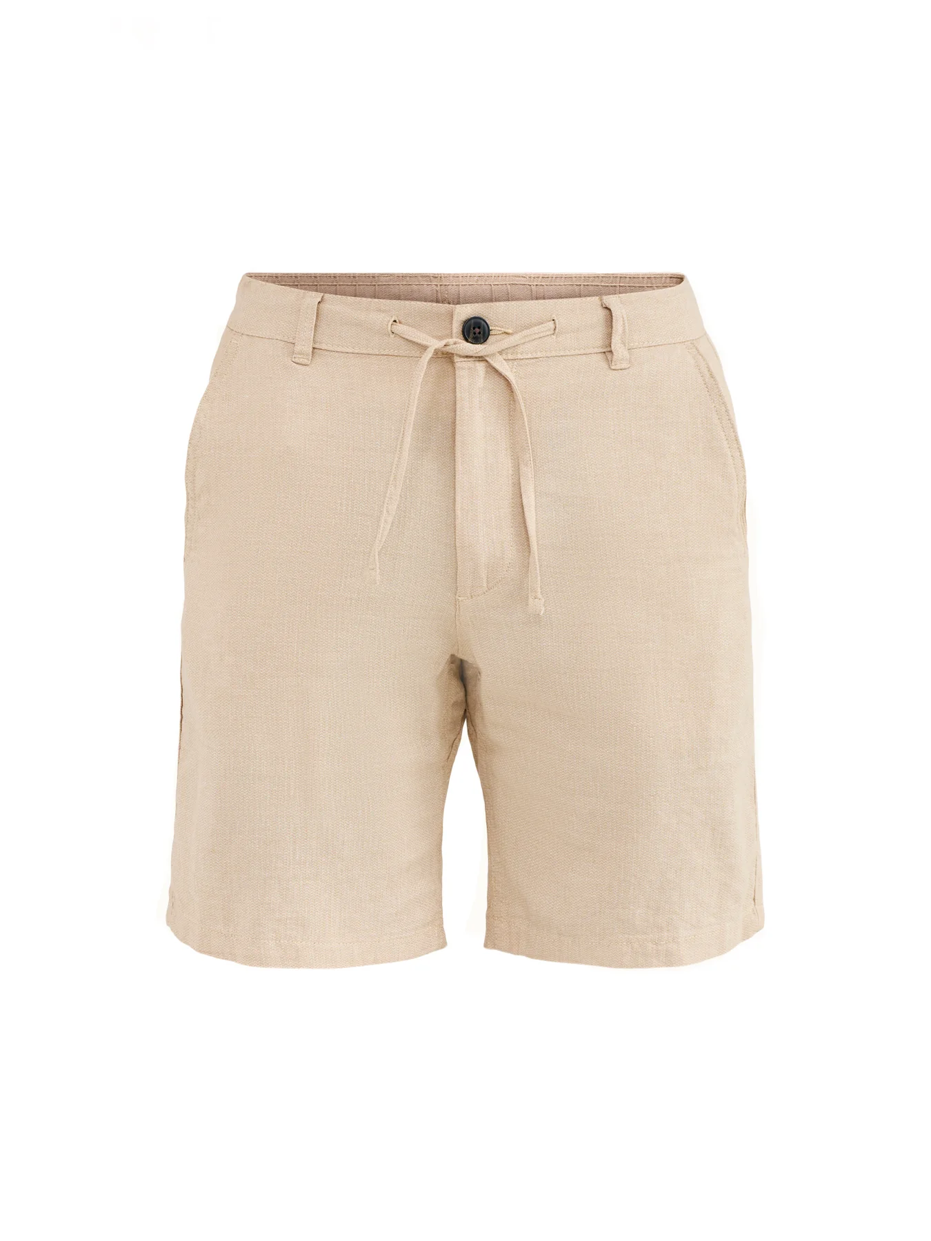 Brody Linen Blend Shorts Beige