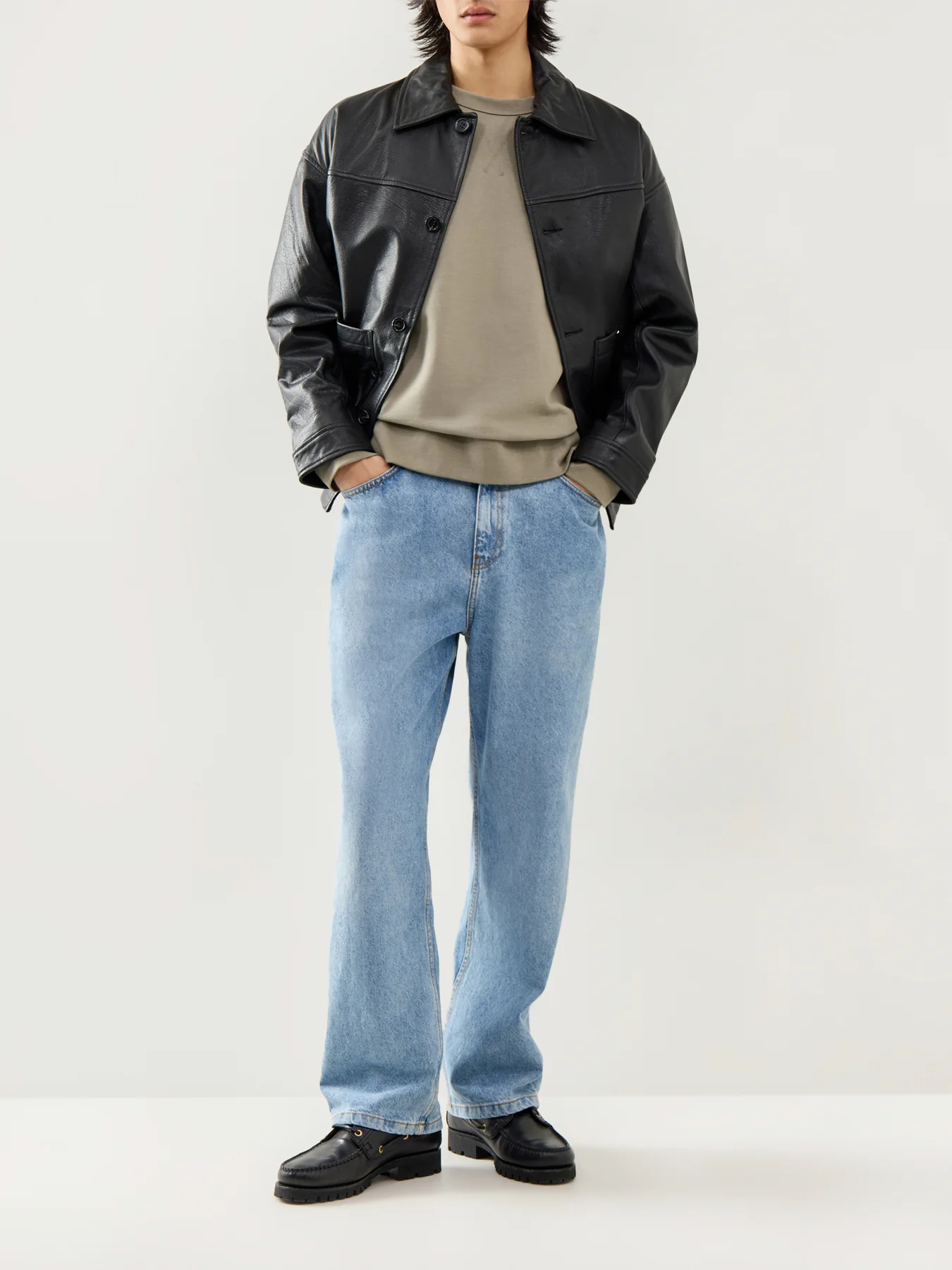Crew Neck Sweatshirt Green - Image 2