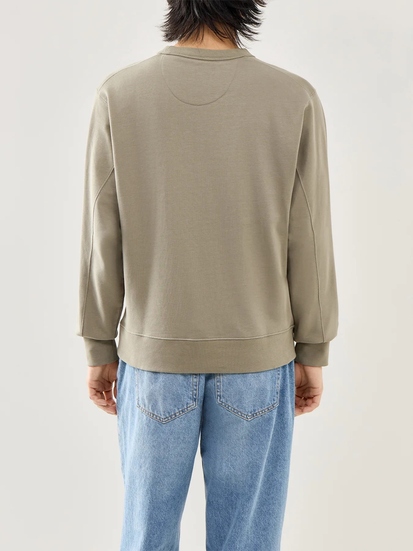 Crew Neck Sweatshirt Green - Image 5