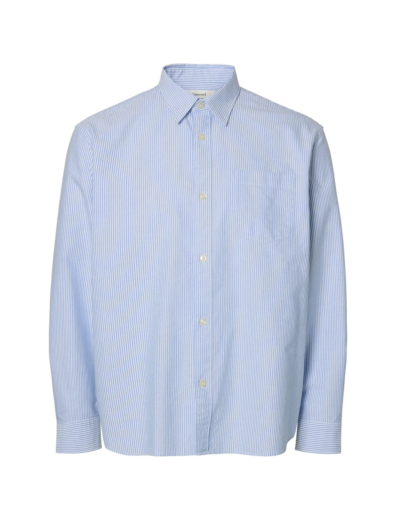 Sander Relaxed Oxford Shirt Blue Stripe