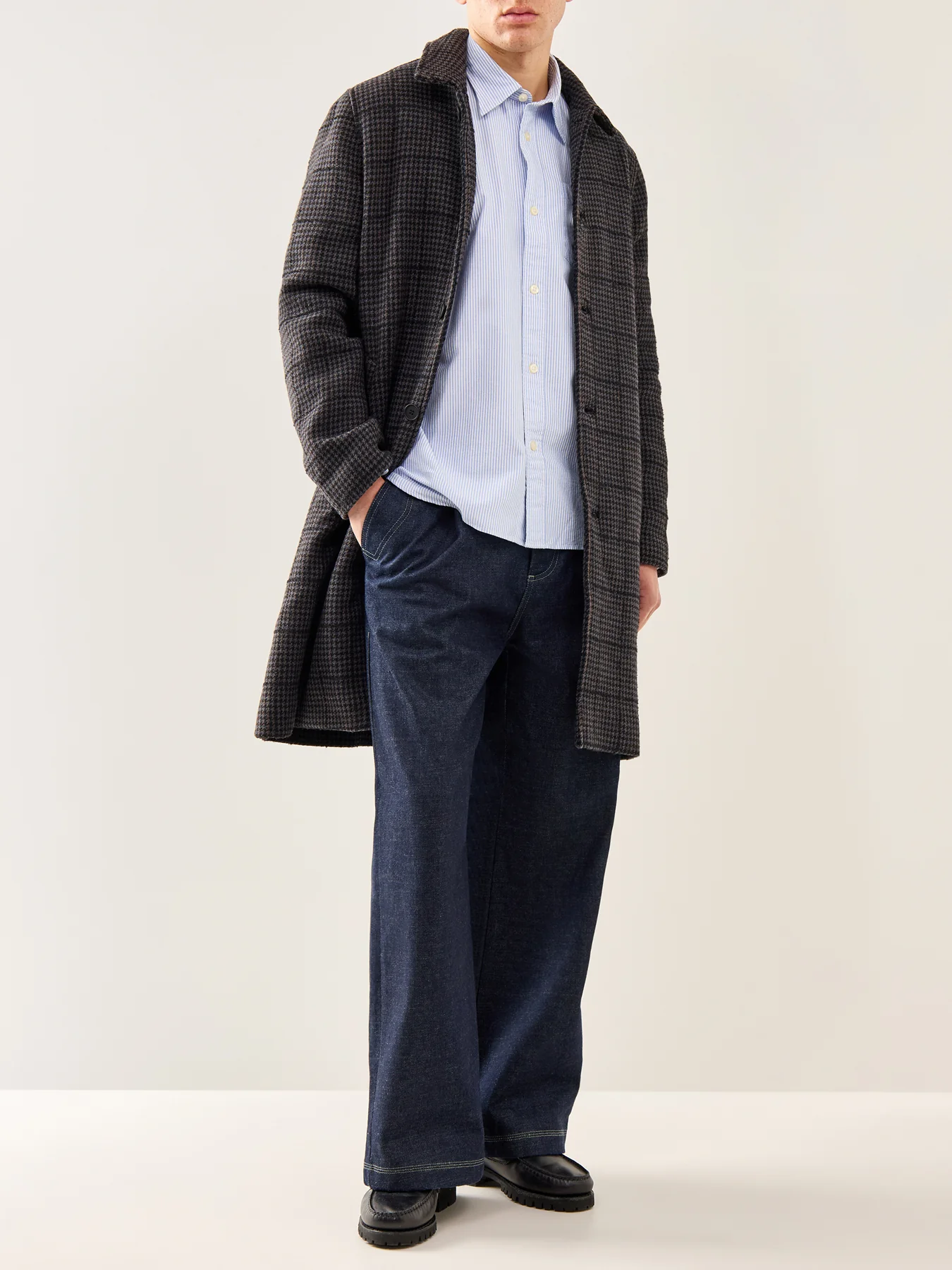 Sander Relaxed Oxford Shirt Blue Stripe - Image 2