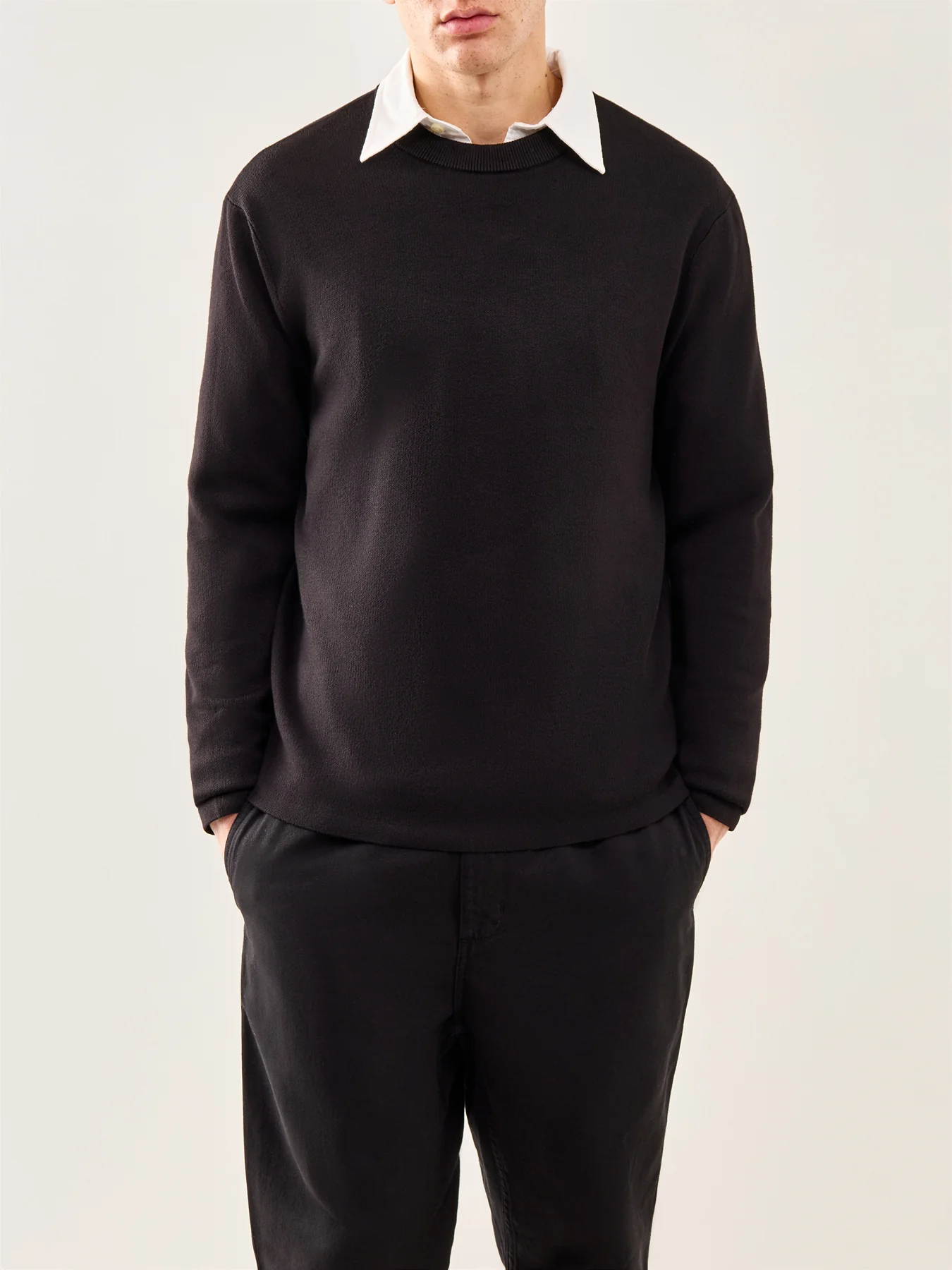 Teller Relaxed Crew Neck Sweatshirt Black - Image 4
