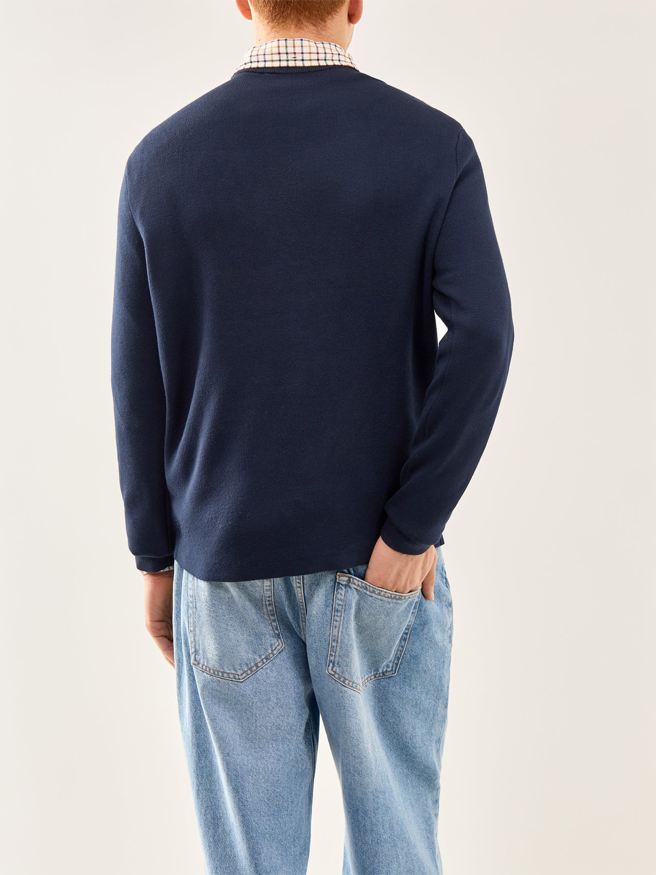Teller Relaxed Crew Neck Sweatshirt Navy - Image 5