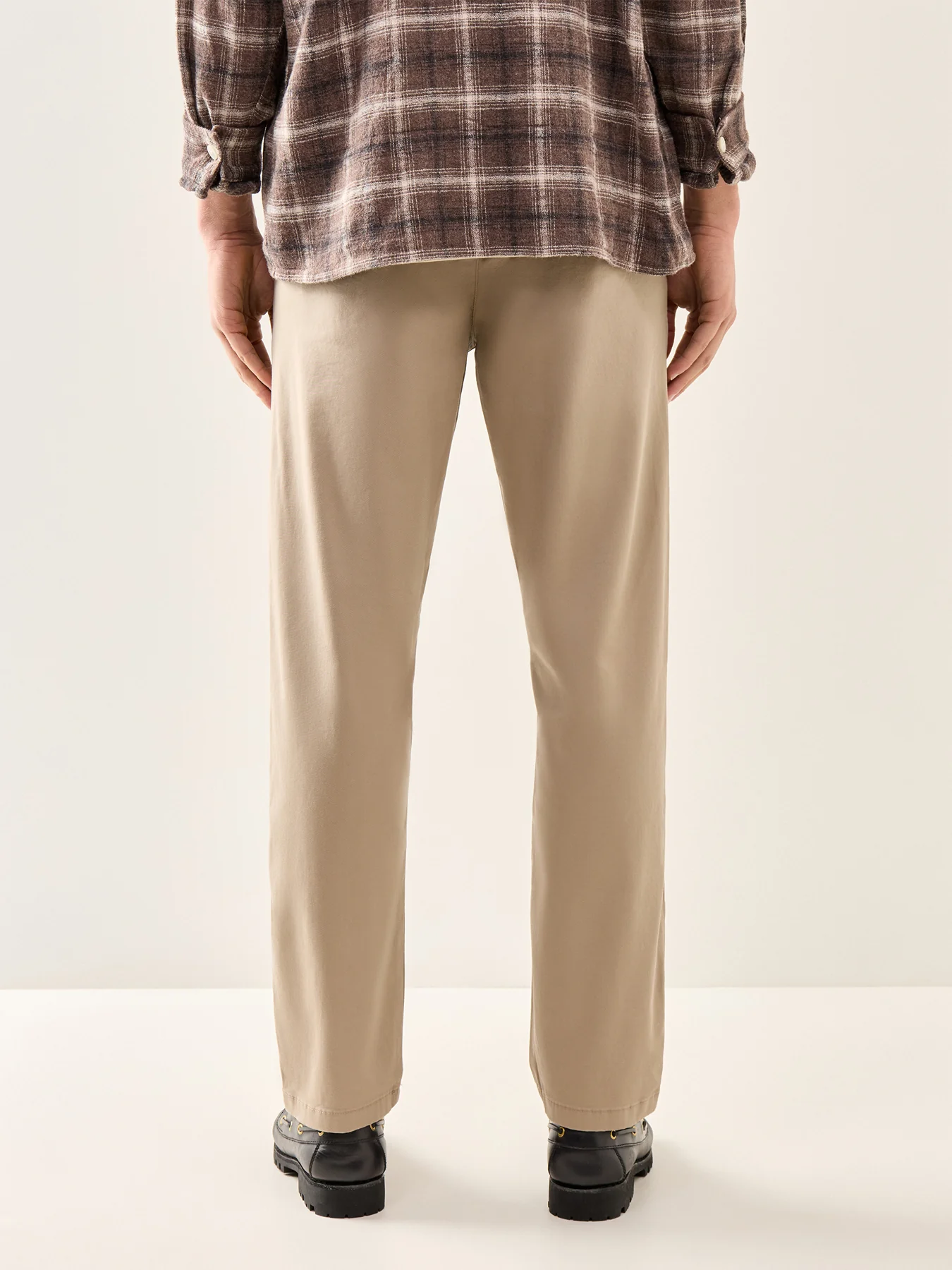 New Miles Straight Flex Trousers Beige - Image 5