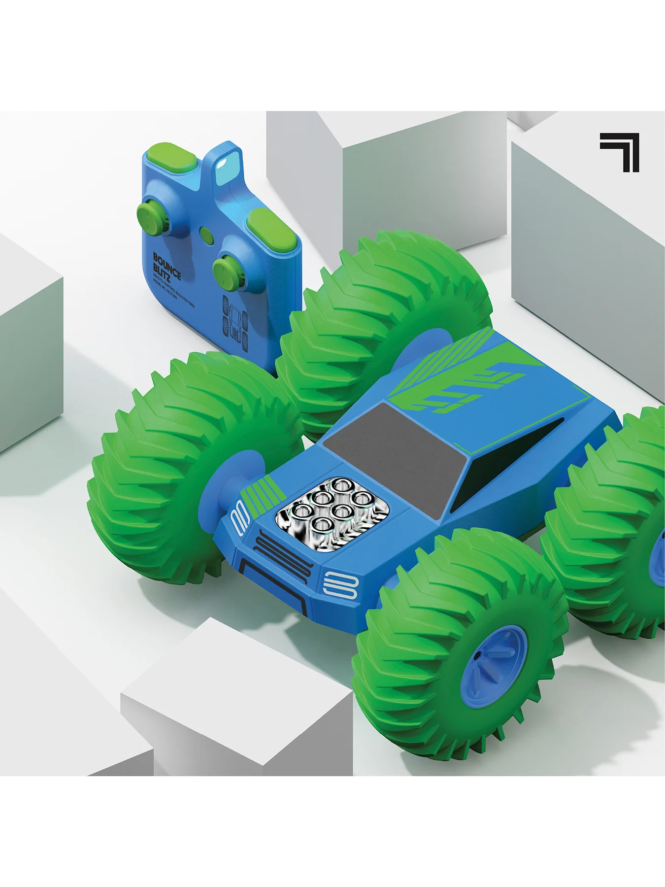 RC Giant Stunt Car Black - Image 3