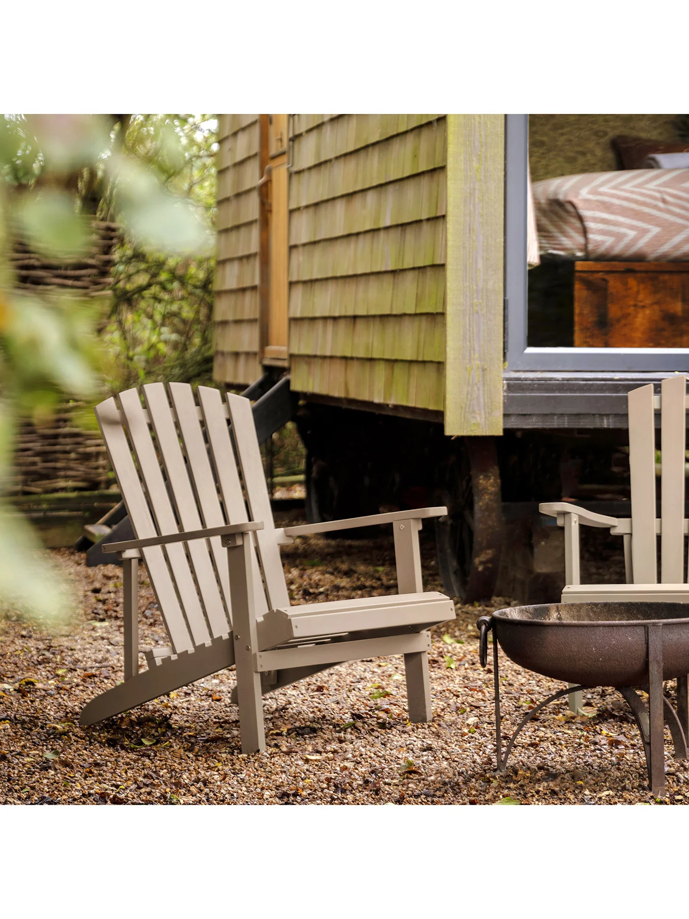 Siena Wooden Lounge Chair Taupe - Image 2