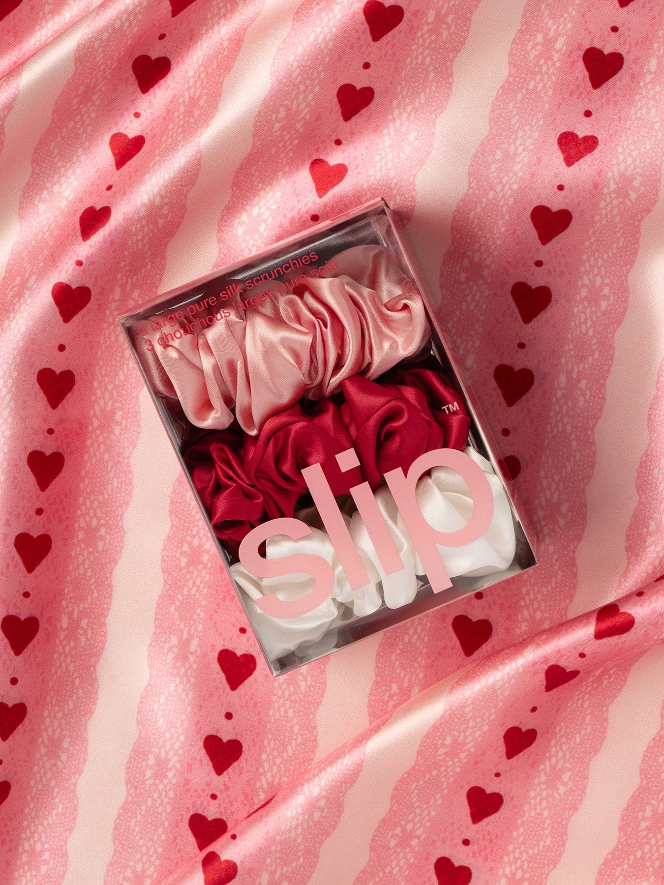 Pure Silk Large Scrunchies Rosy - Image 3