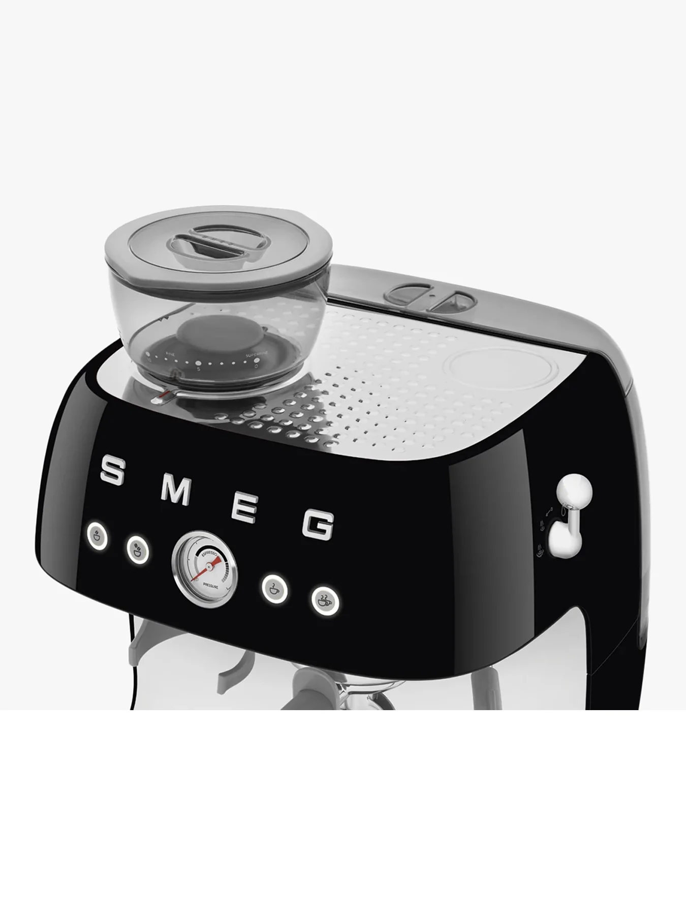 Espresso Coffee Machine with Grinder Black - Image 7