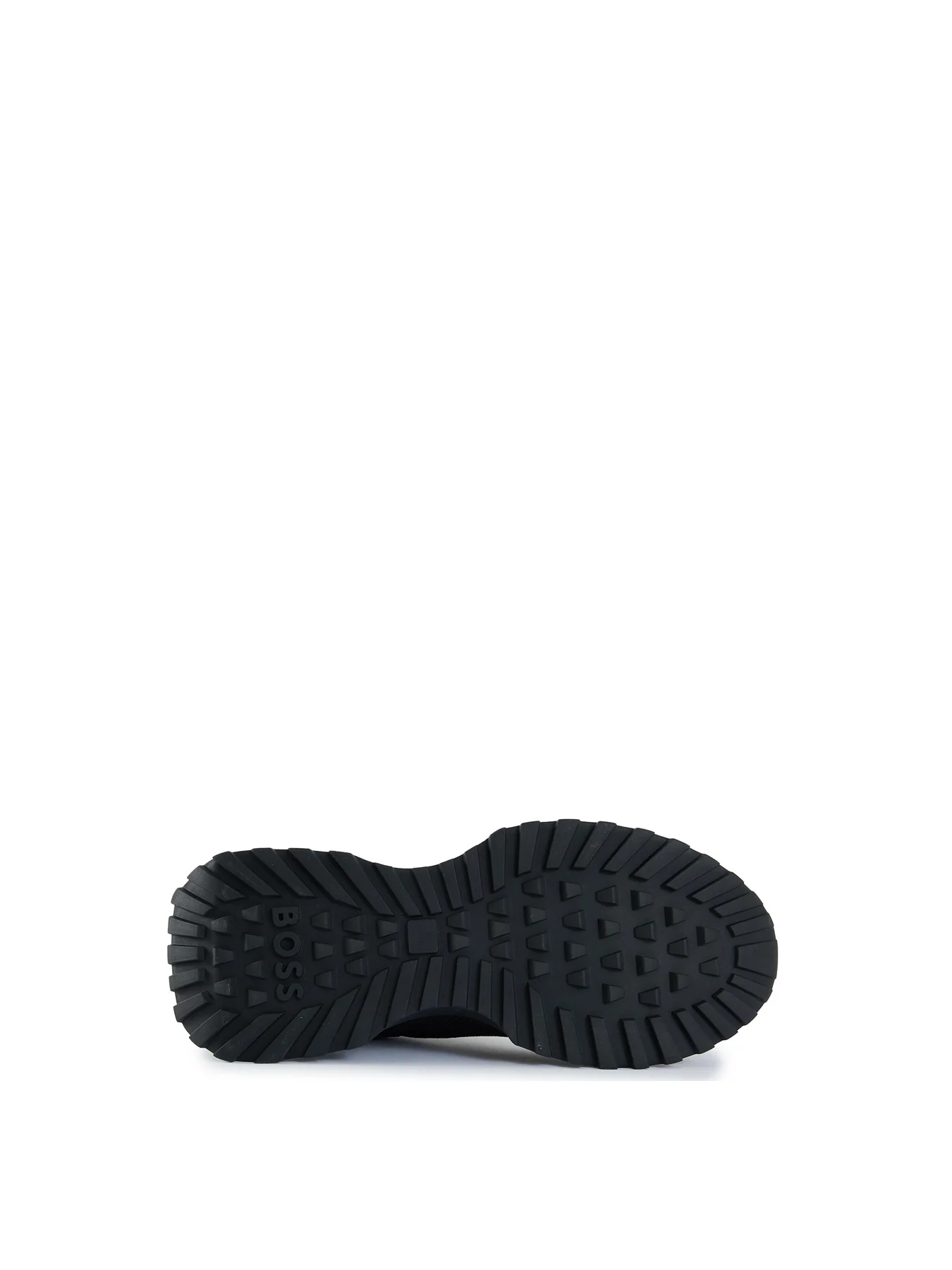 Mens BOSS Jonah Runn Meth Nylon Trainers Black - Image 4