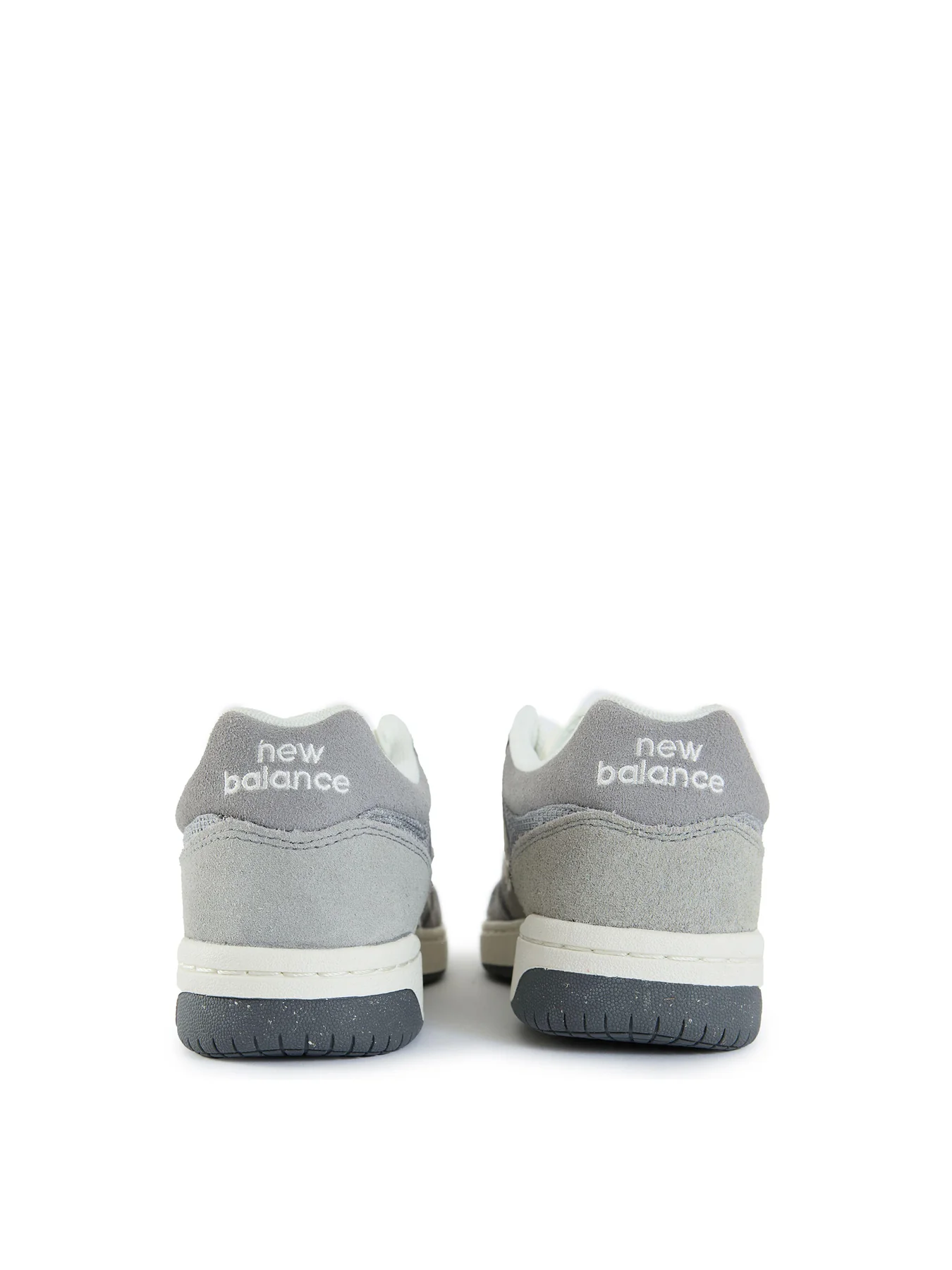 Mens NEW BALANCE 480 Suede Trainers Grey - Image 3