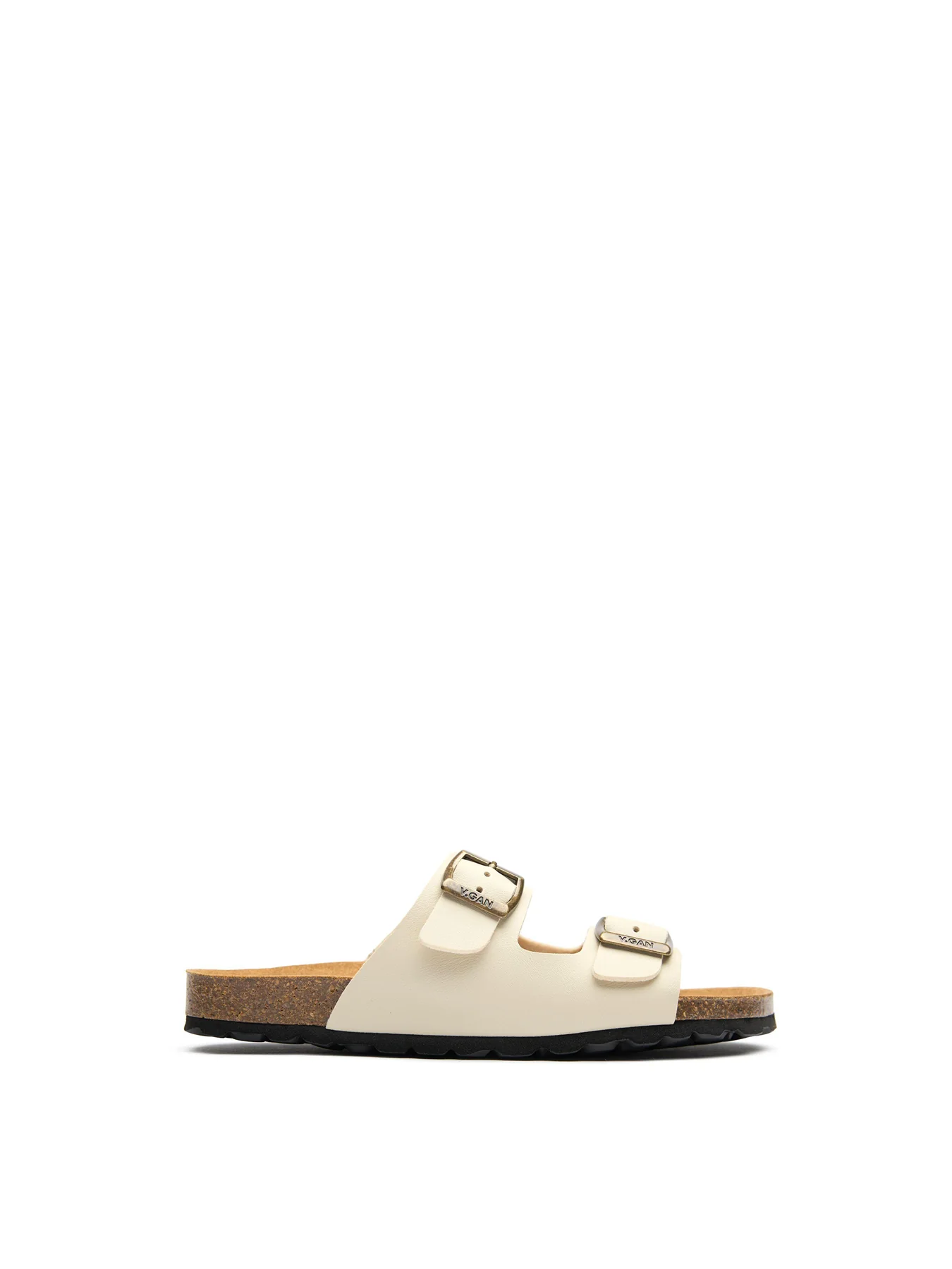 Womens V.GAN Vegan Mango Comfort Footbed Synthetic Sandals Cream