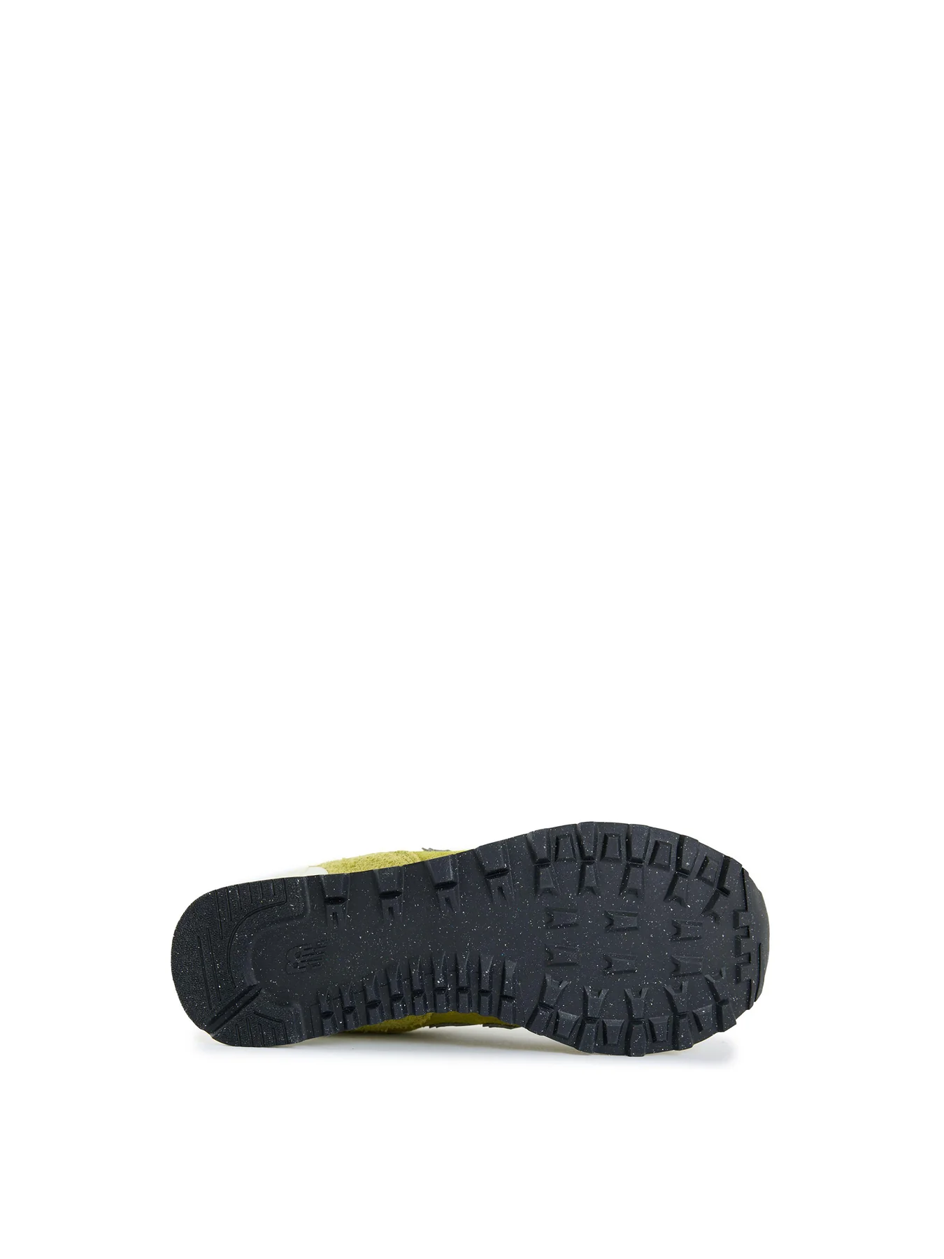 Womens NEW BALANCE 574 Suede Trainers Yellow - Image 4