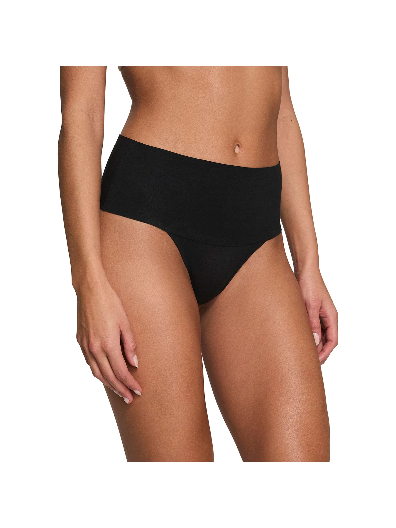 Supima Cotton Thong Black - Image 2