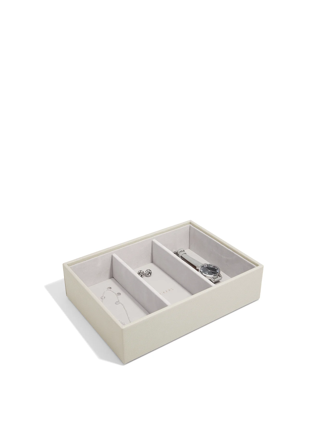 Classic Deep Jewellery Box 3 Layer Burgundy - Image 4