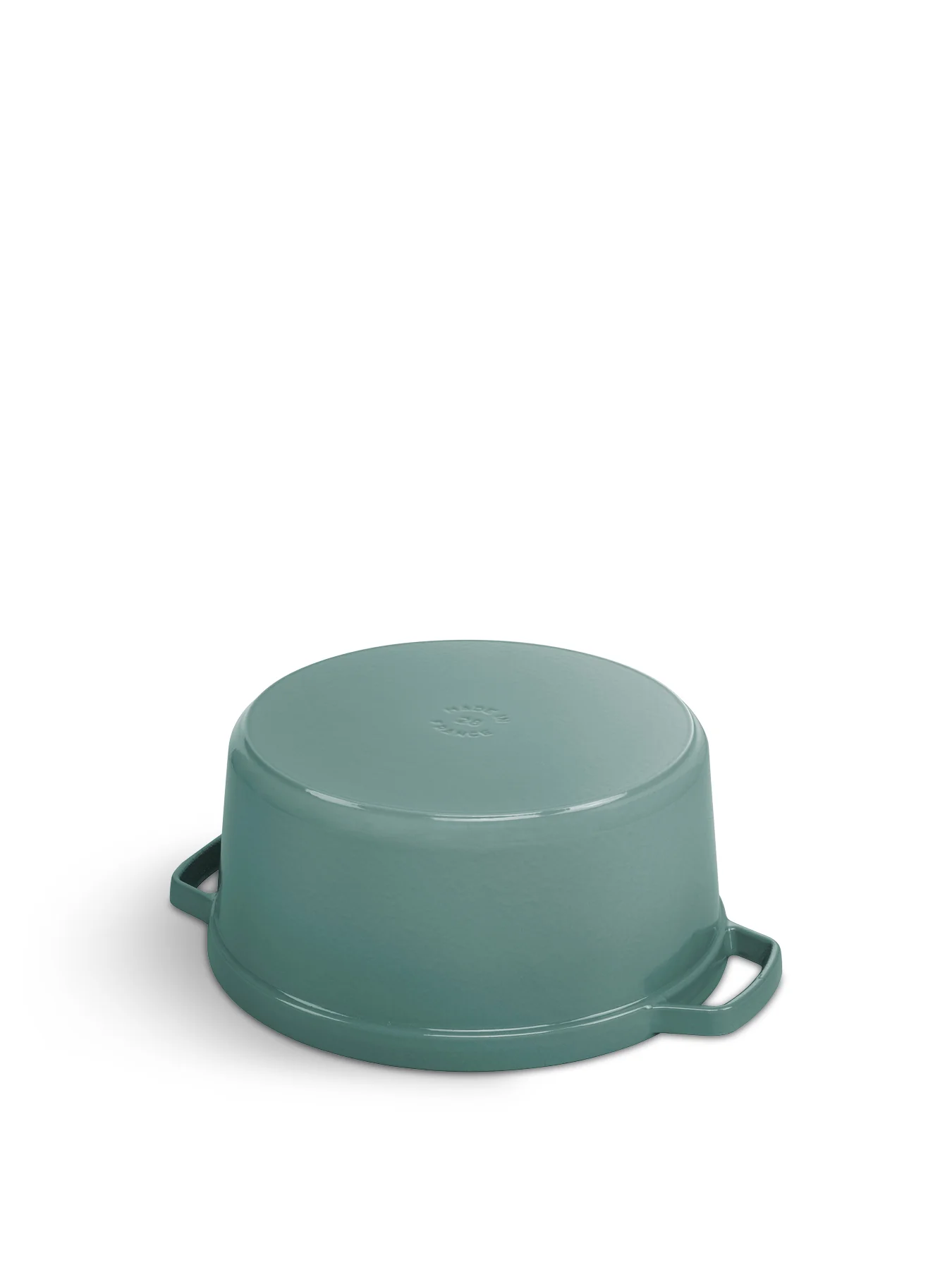 Round Cast Iron Cocotte Eucalyptus 28cm - Image 4