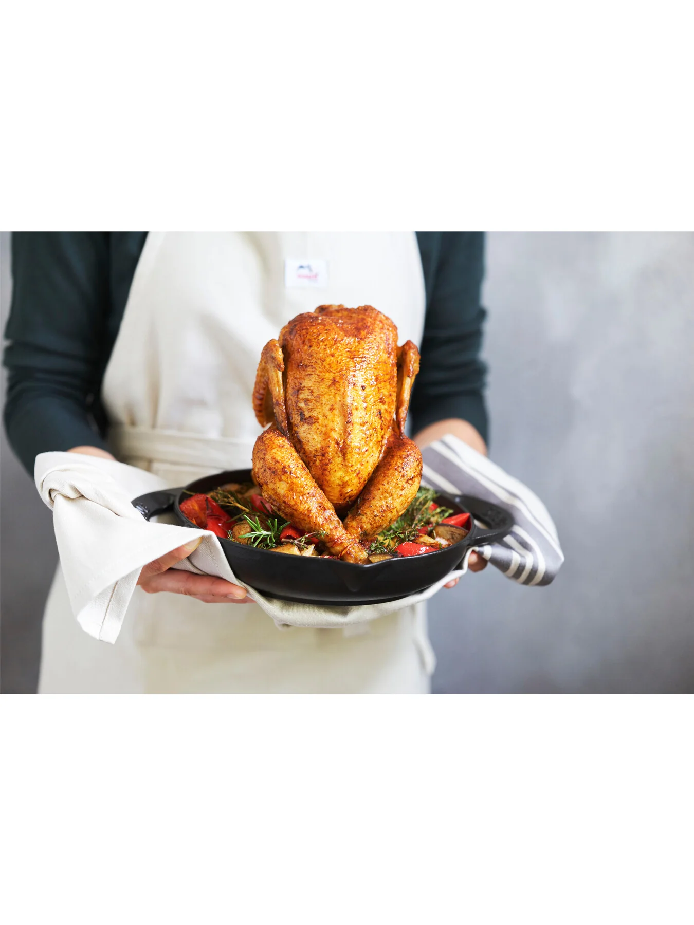 Round Cast Iron Roaster Cocotte - Image 2