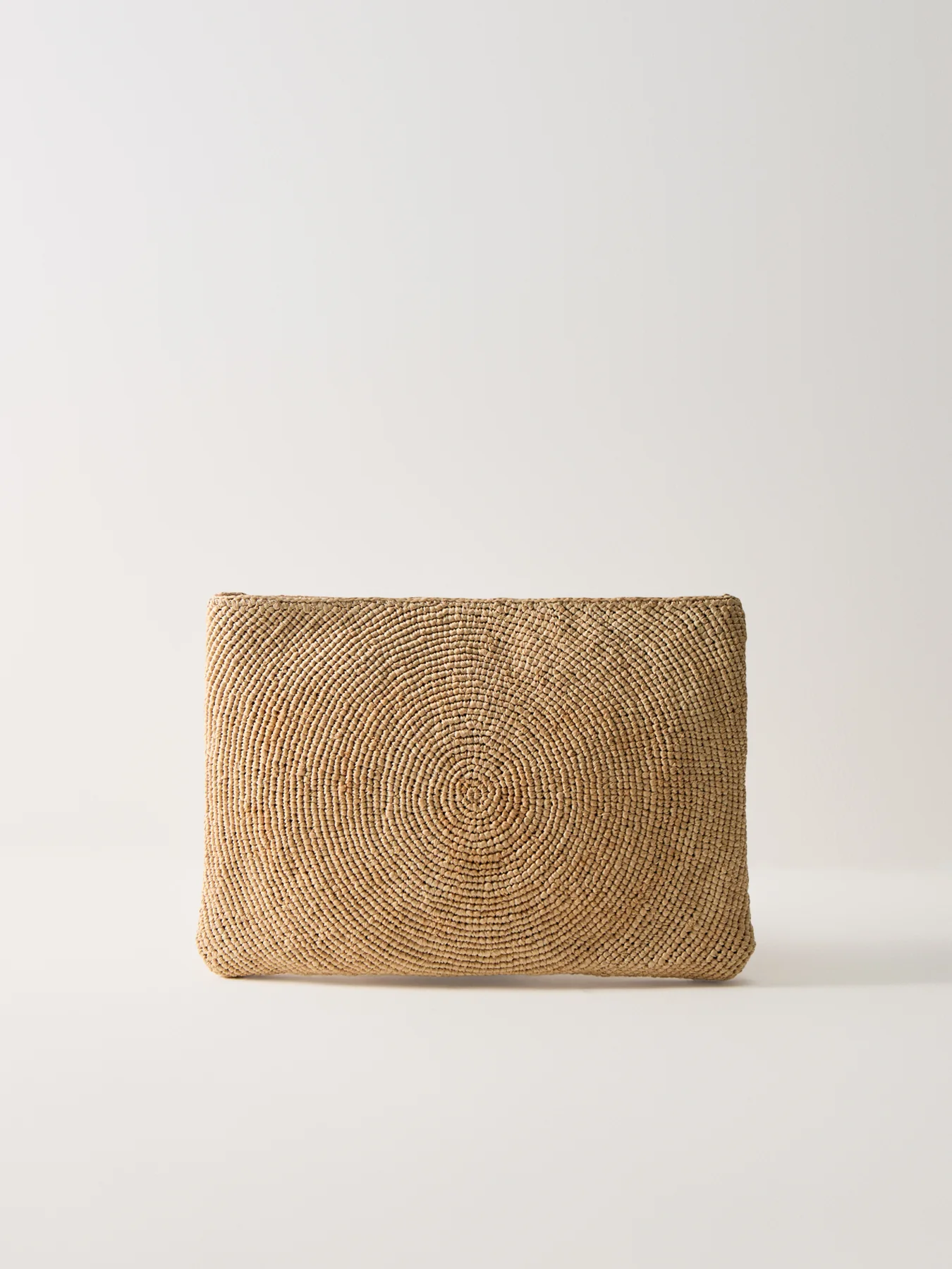 Logo Crochet Raffia Pouch Natural - Image 3