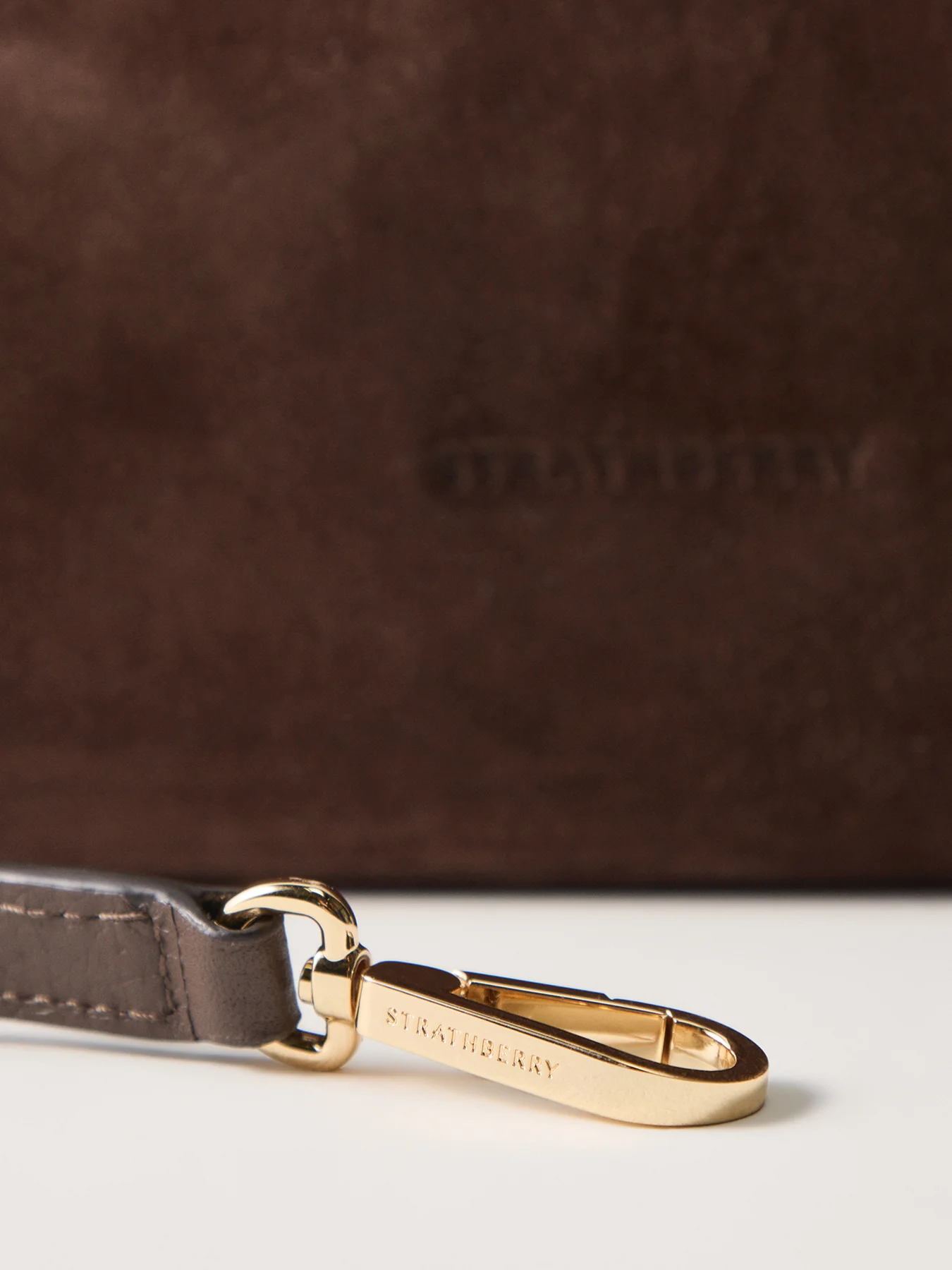 Charlotte Midi Suede Bag Chocolate - Image 5