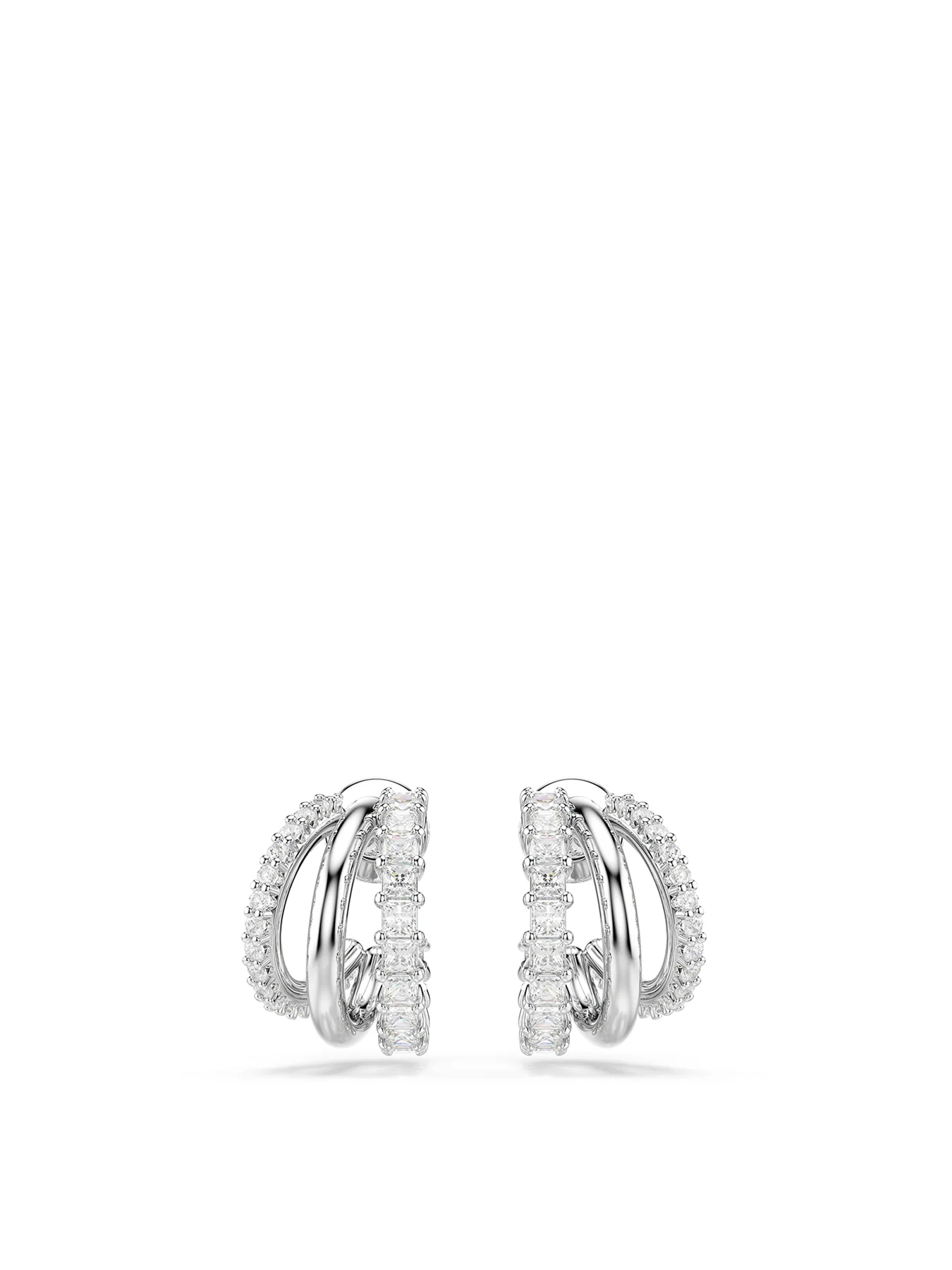 Idyllia Hoop Earrings Silver - Image 3