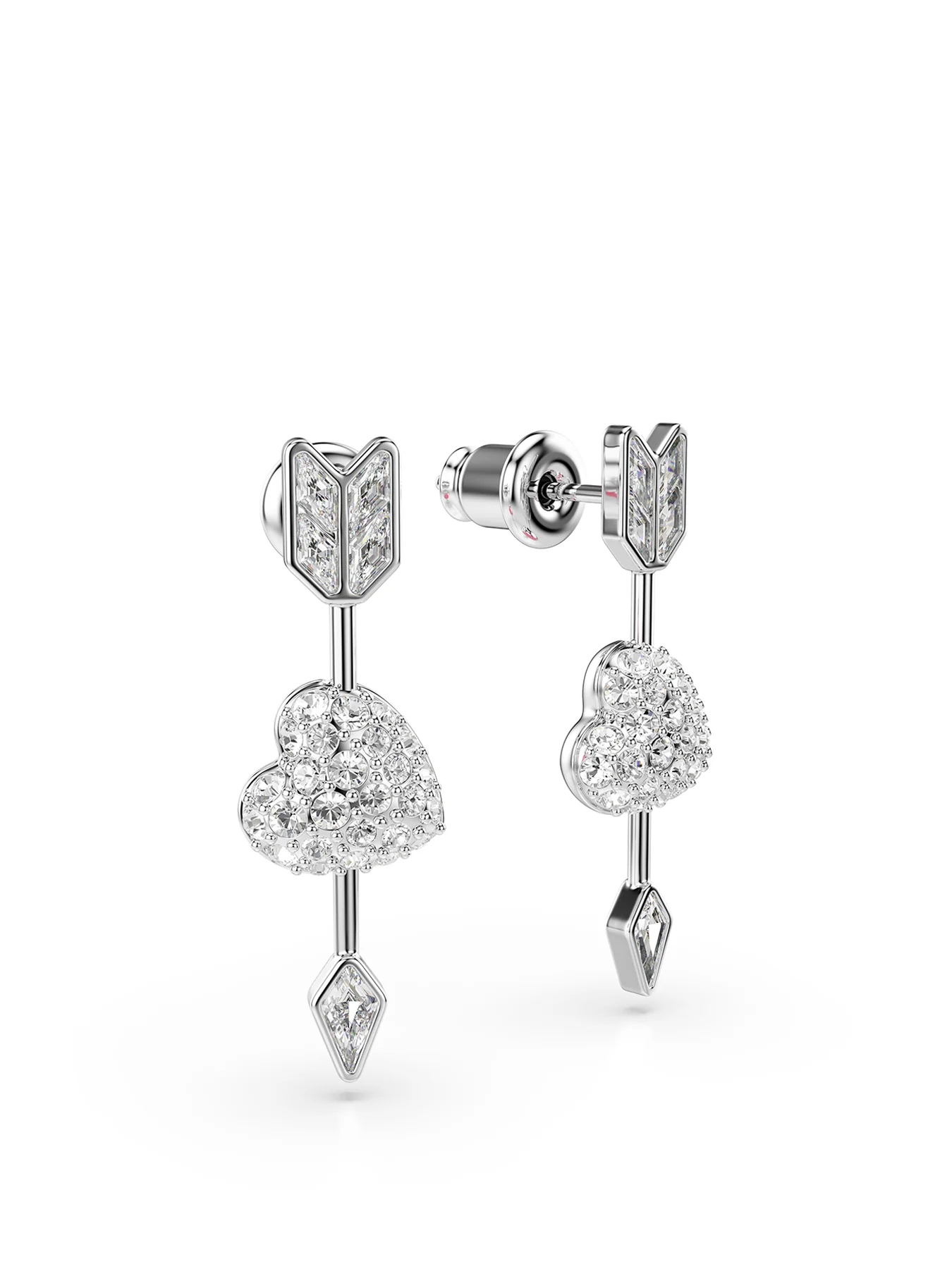 Idyllia Crystal Earrings Silver - Image 4