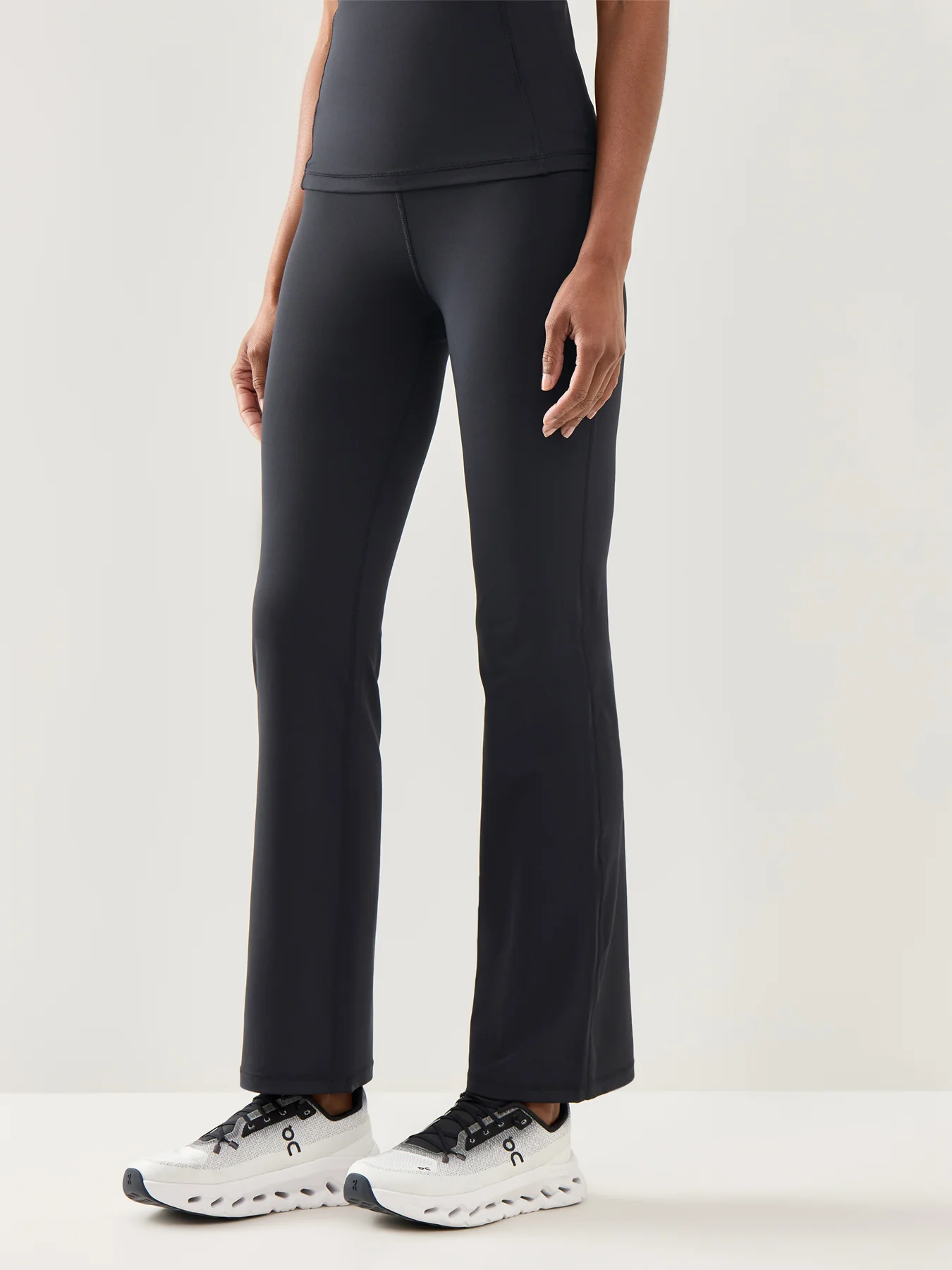 All Day Active Foldover Waist Trouser Black - Image 4