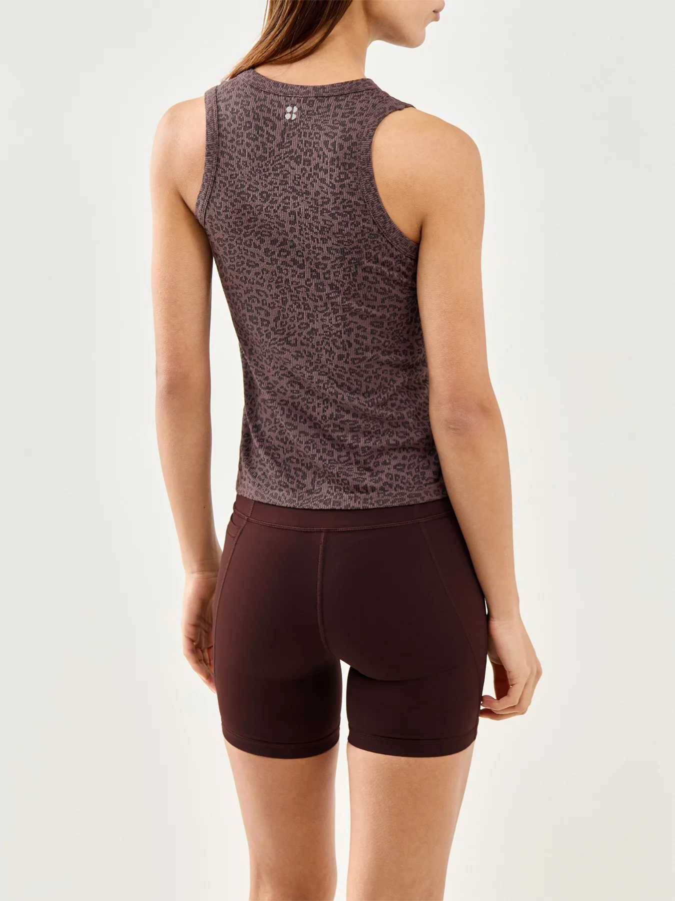 Mindful Flex Rib Tank Top Brown - Image 5
