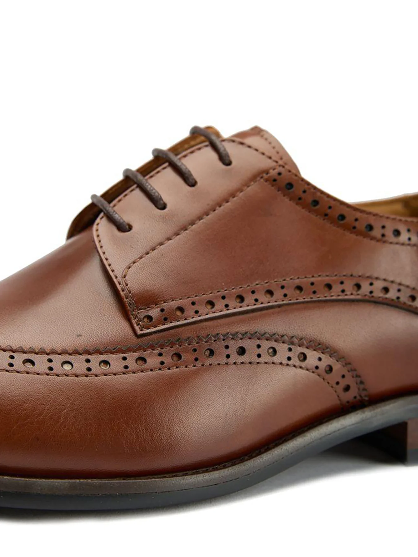 Hoggle Brogue Shoes Tan - Image 4