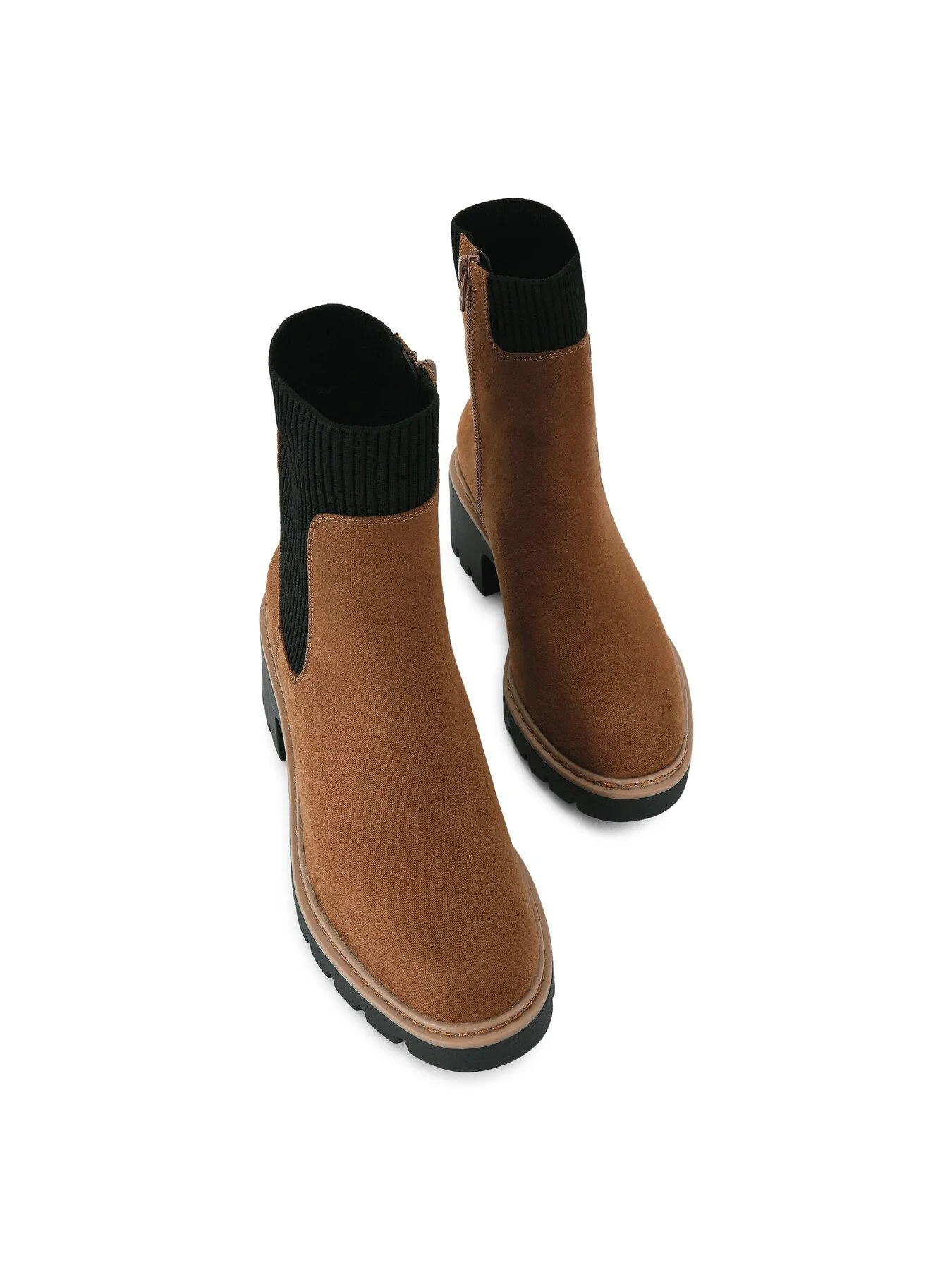 Tess Block Heel Sandals Tan - Image 2