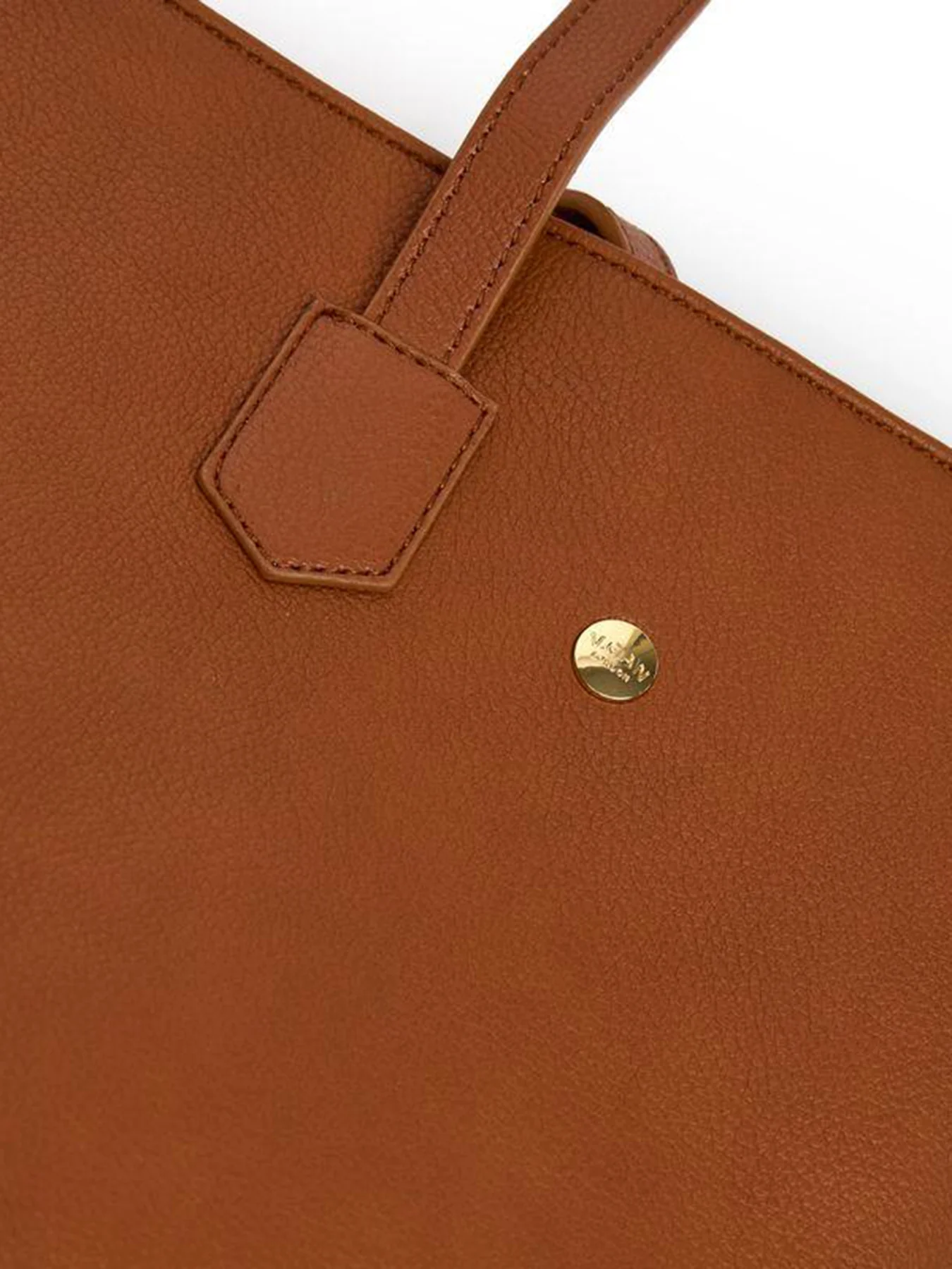 Hazel Vegan Tote Bag Tan - Image 3