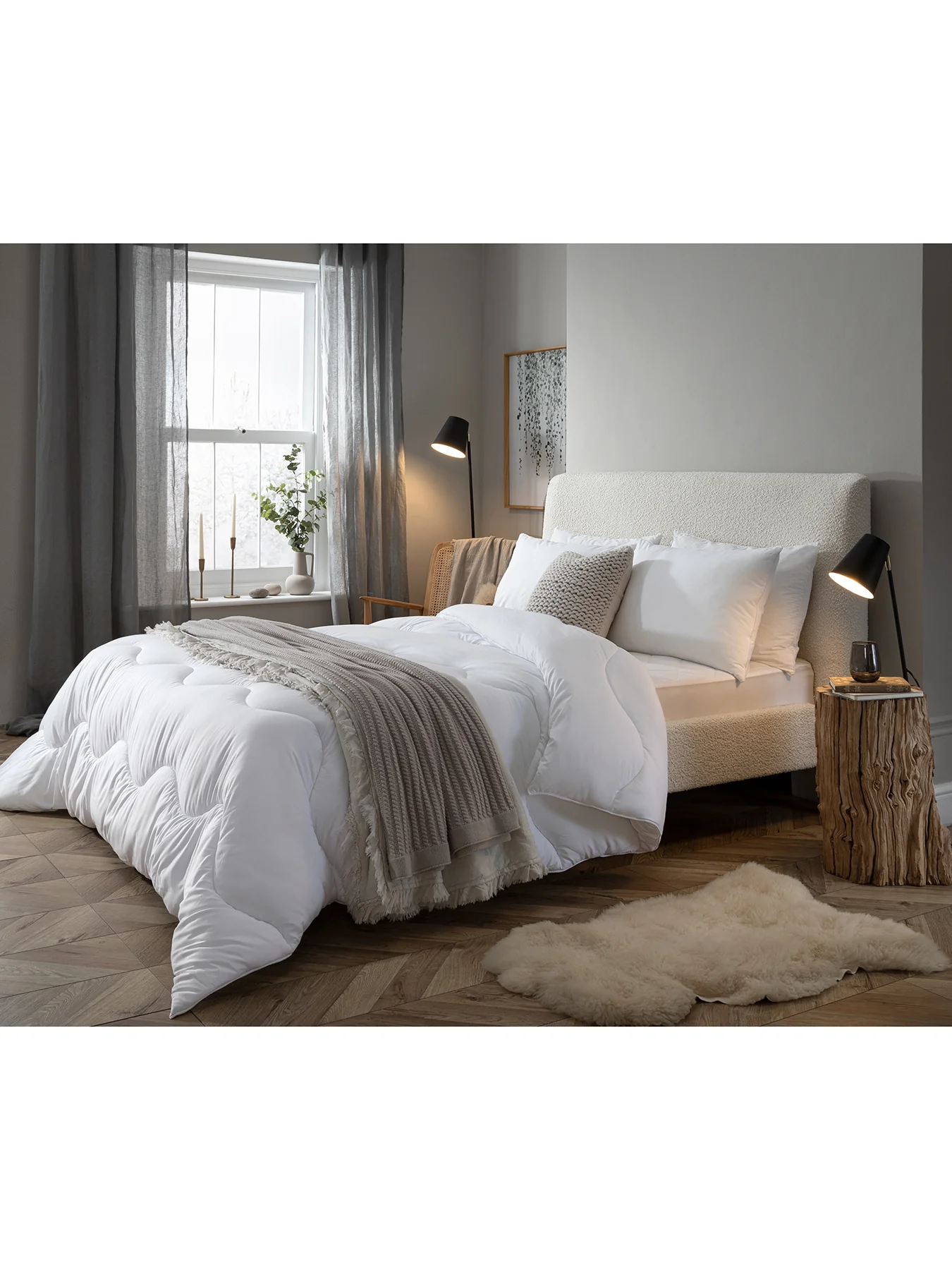Spundown Lightweight Duvet 4.5 Tog White King - Image 2