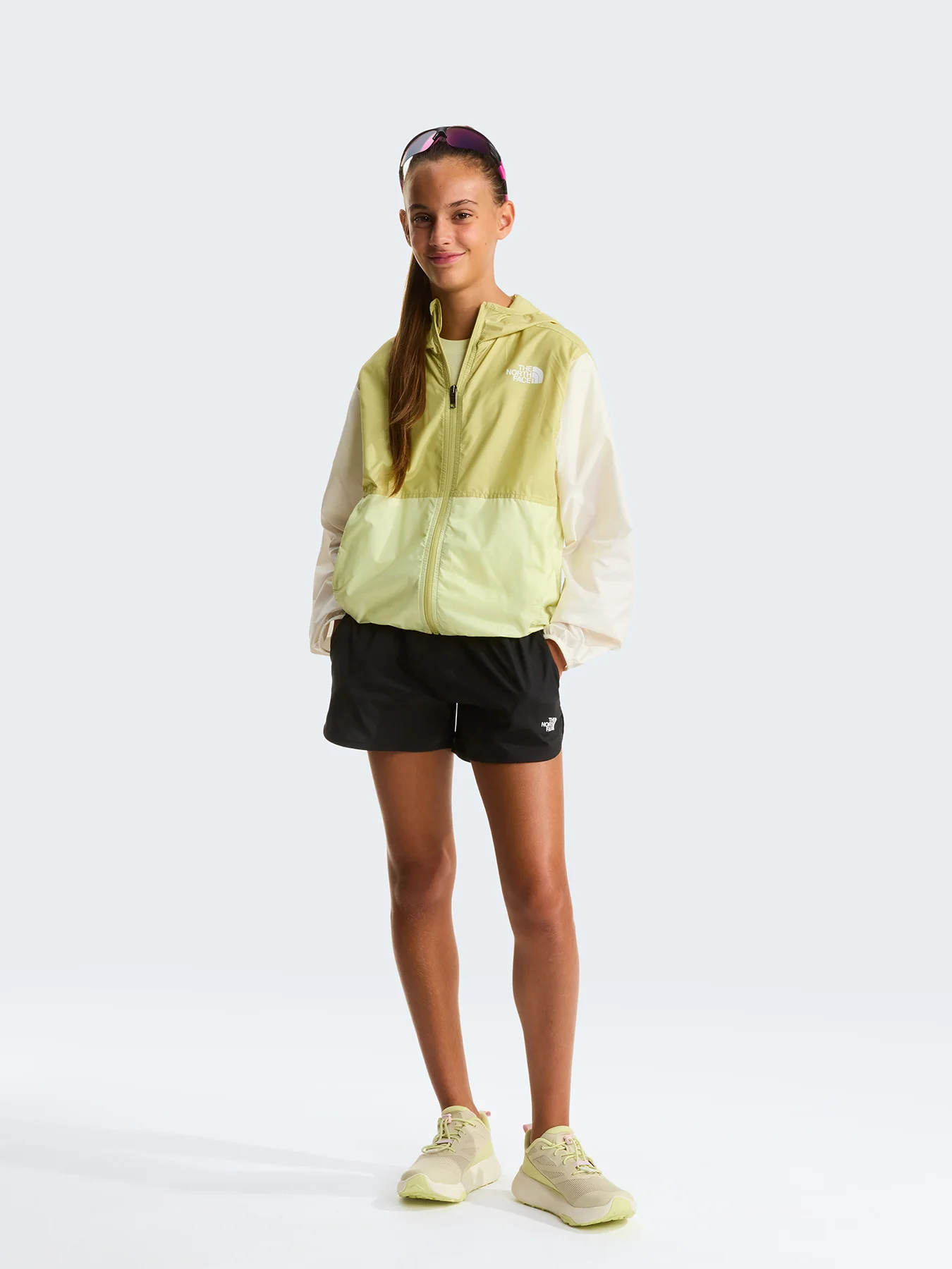 Kids' Cyclone Wind Jacket Green - Image 3