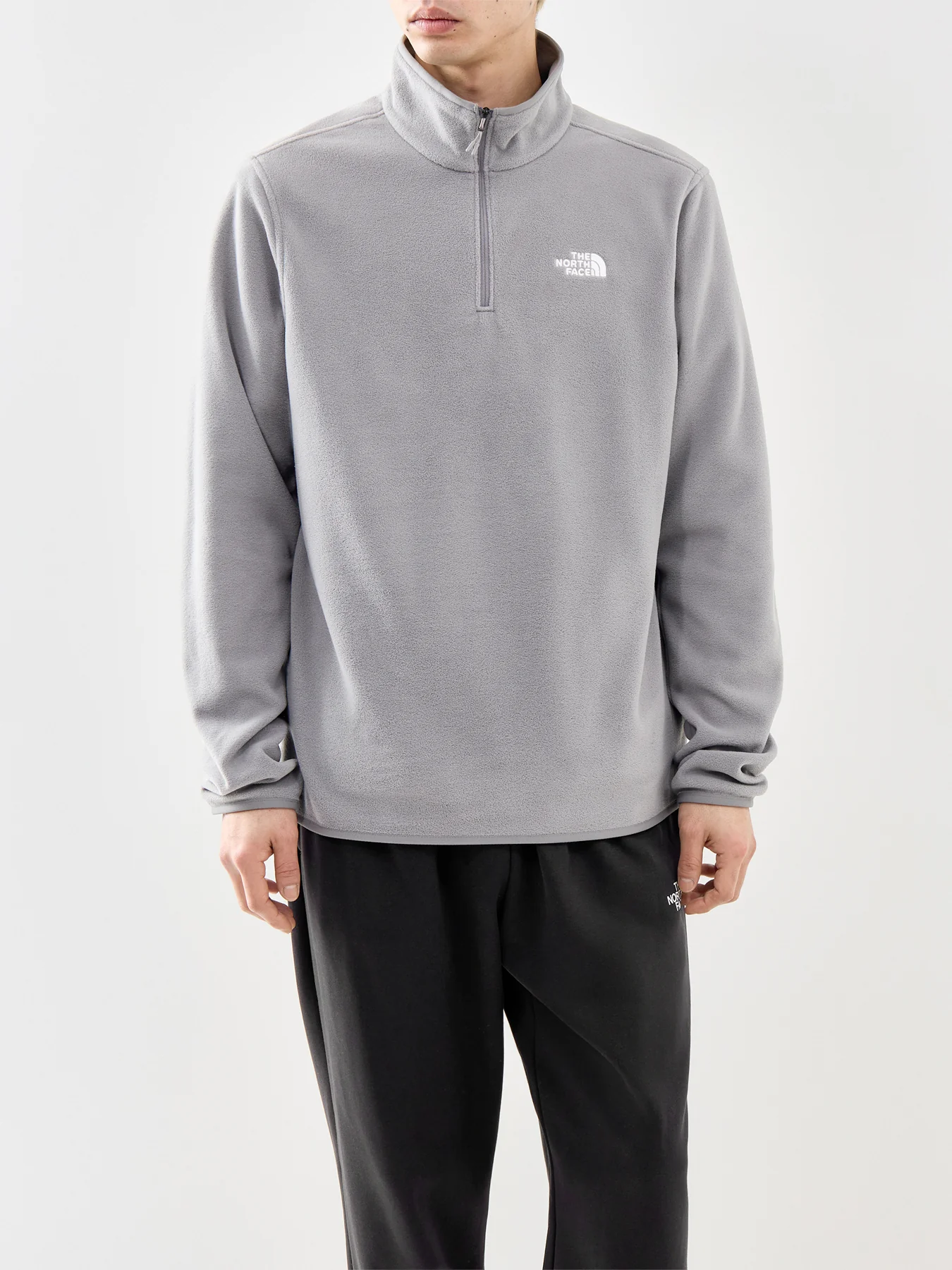 Glacier 1/4 Zip Fleece Jacket Cream - Image 4