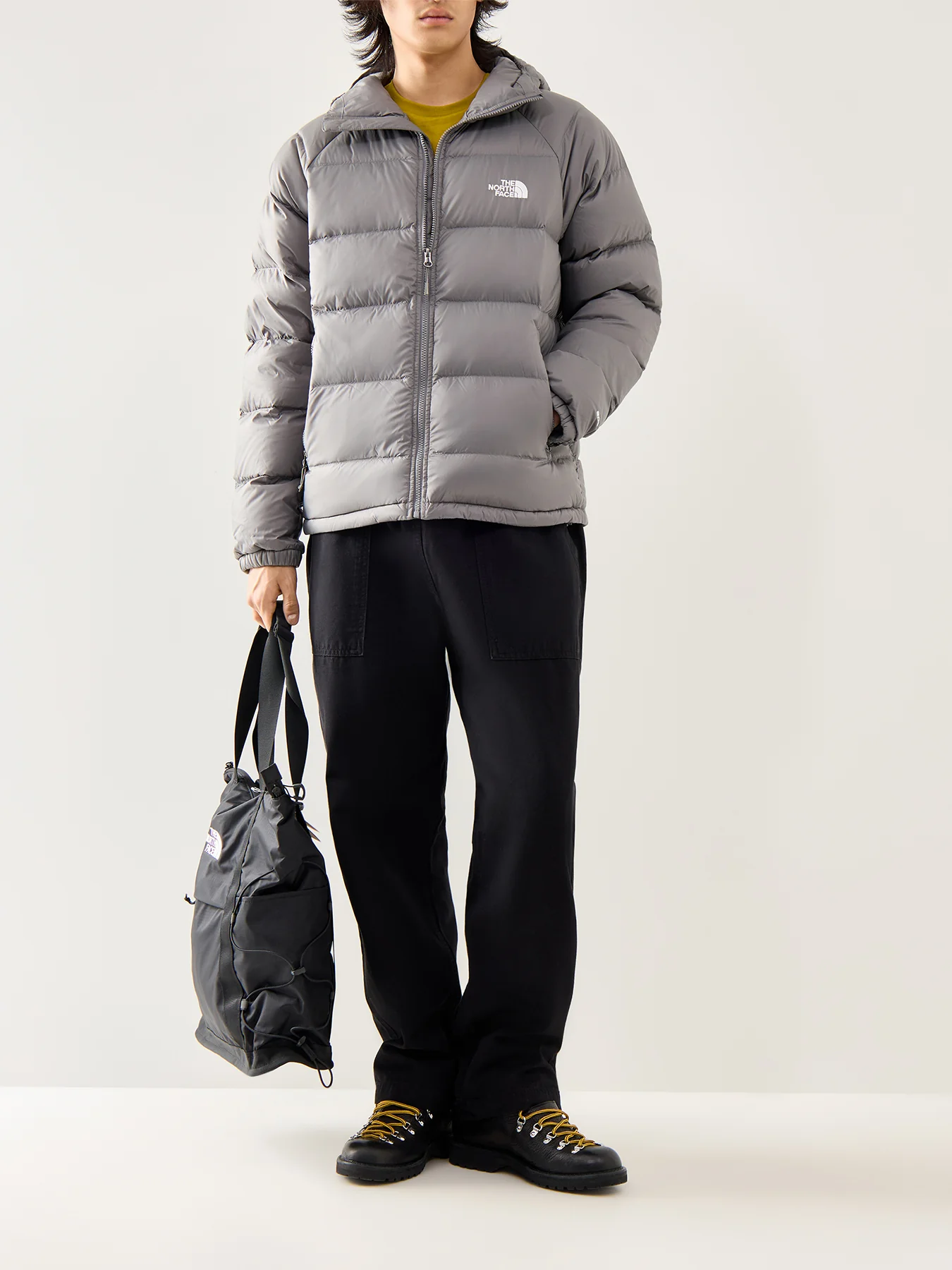 Hydrenalite Down Hoodie Grey - Image 2