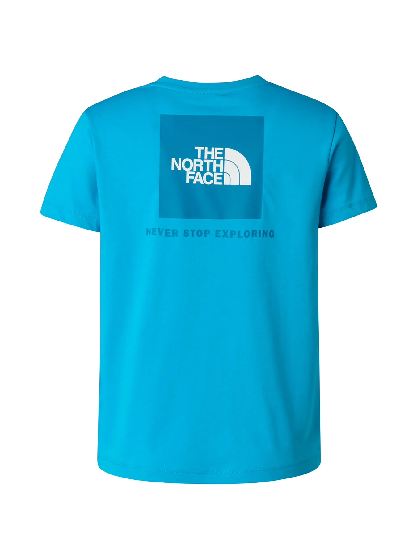 Kids' Box Logo T-Shirt Blue - Image 4