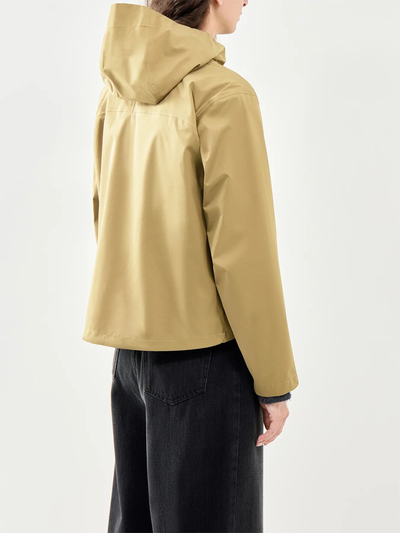 Voyage Rain Hooded Jacket Brown - Image 5