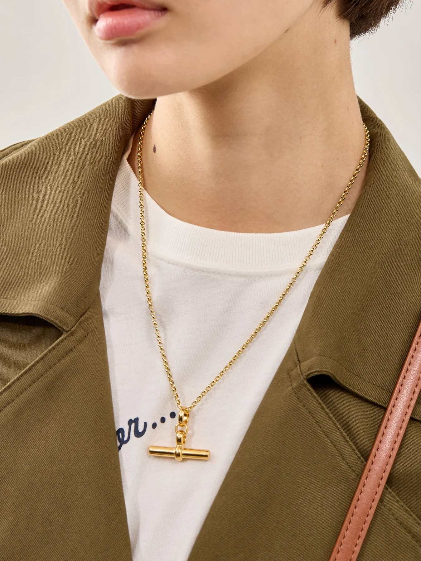 Medium T-Bar Belcher Necklace - Image 2