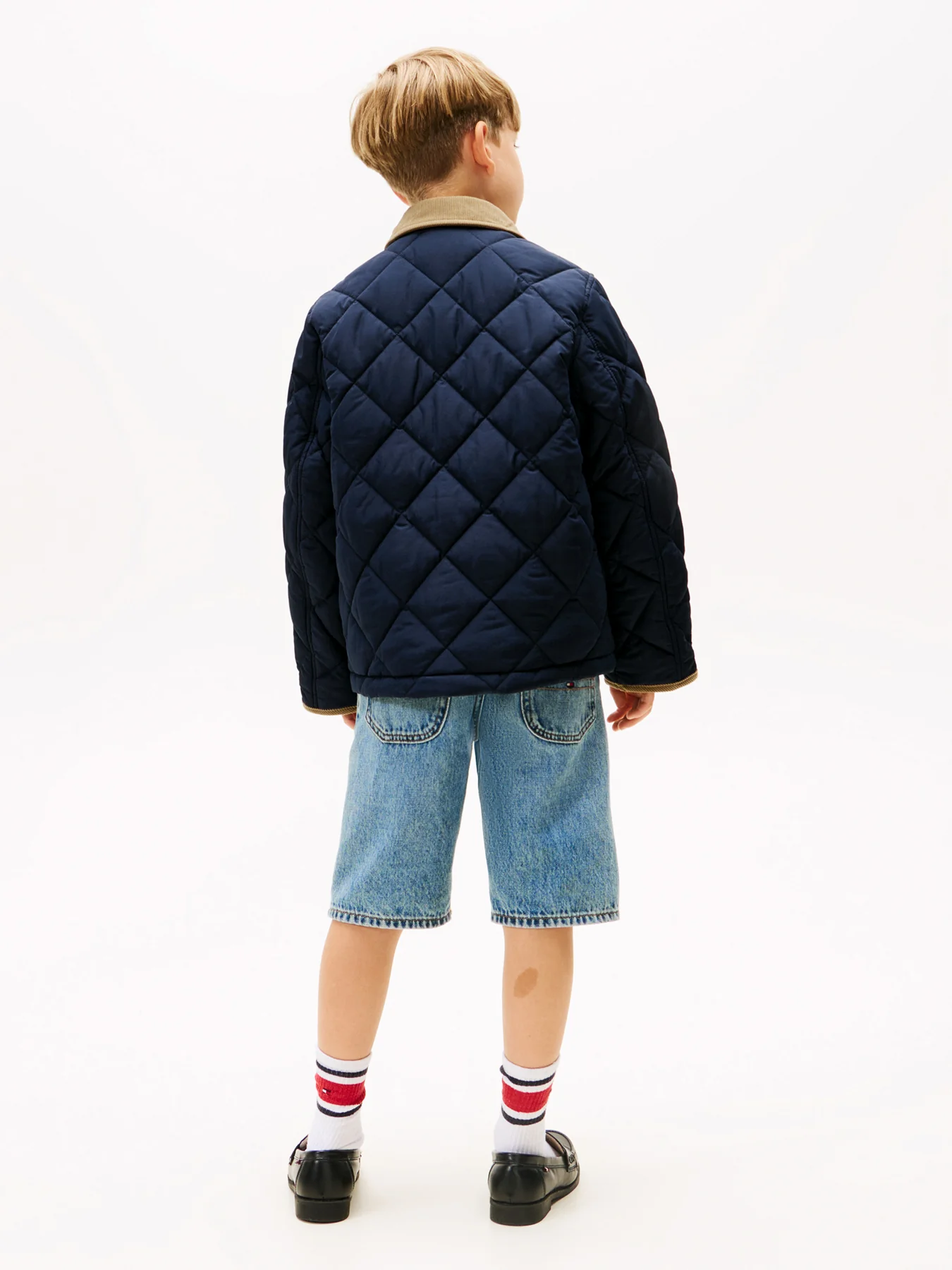 Quilted Jacket Blue - Image 3