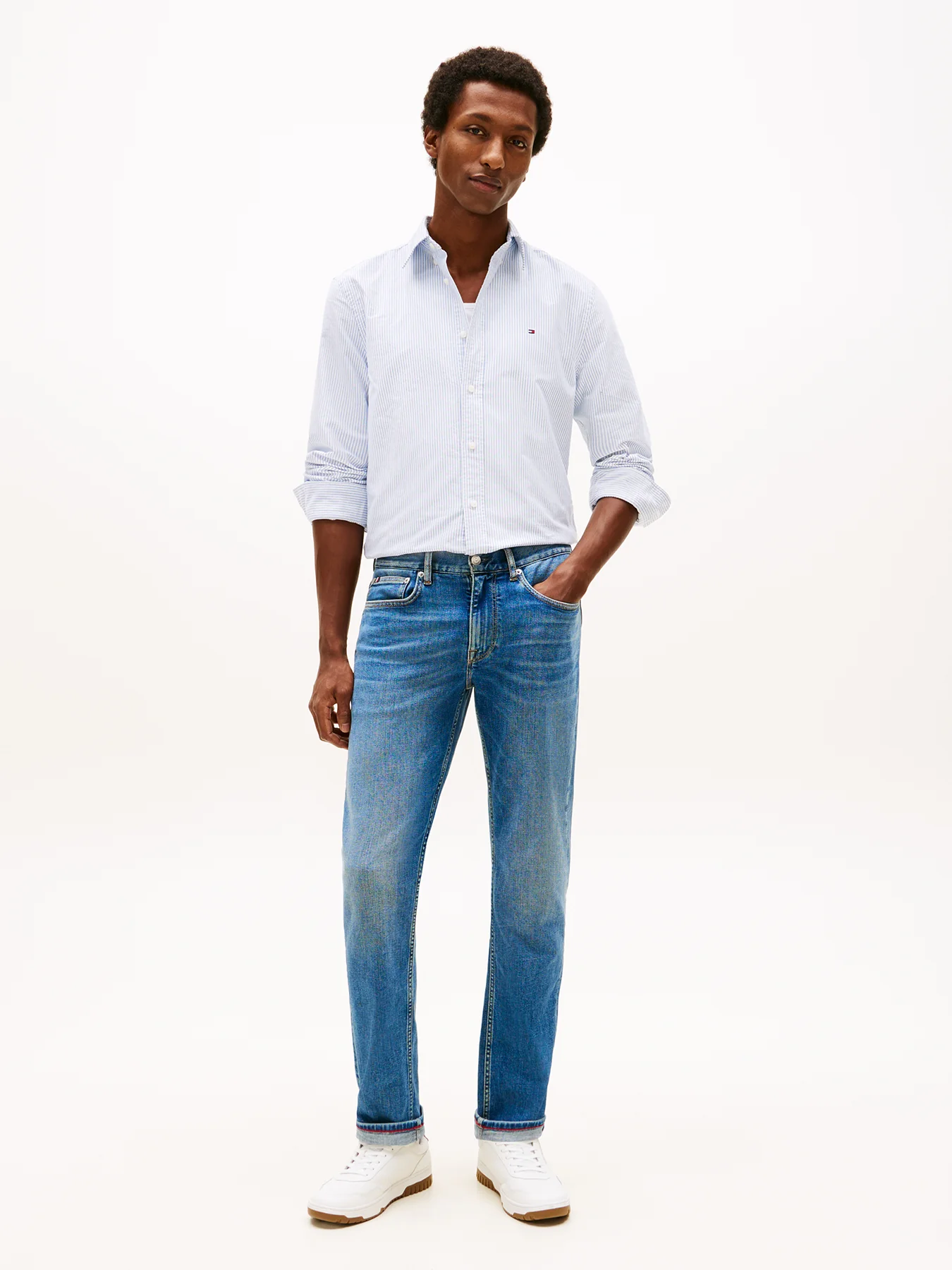 Denton Faded Straight Leg Jeans - Image 4