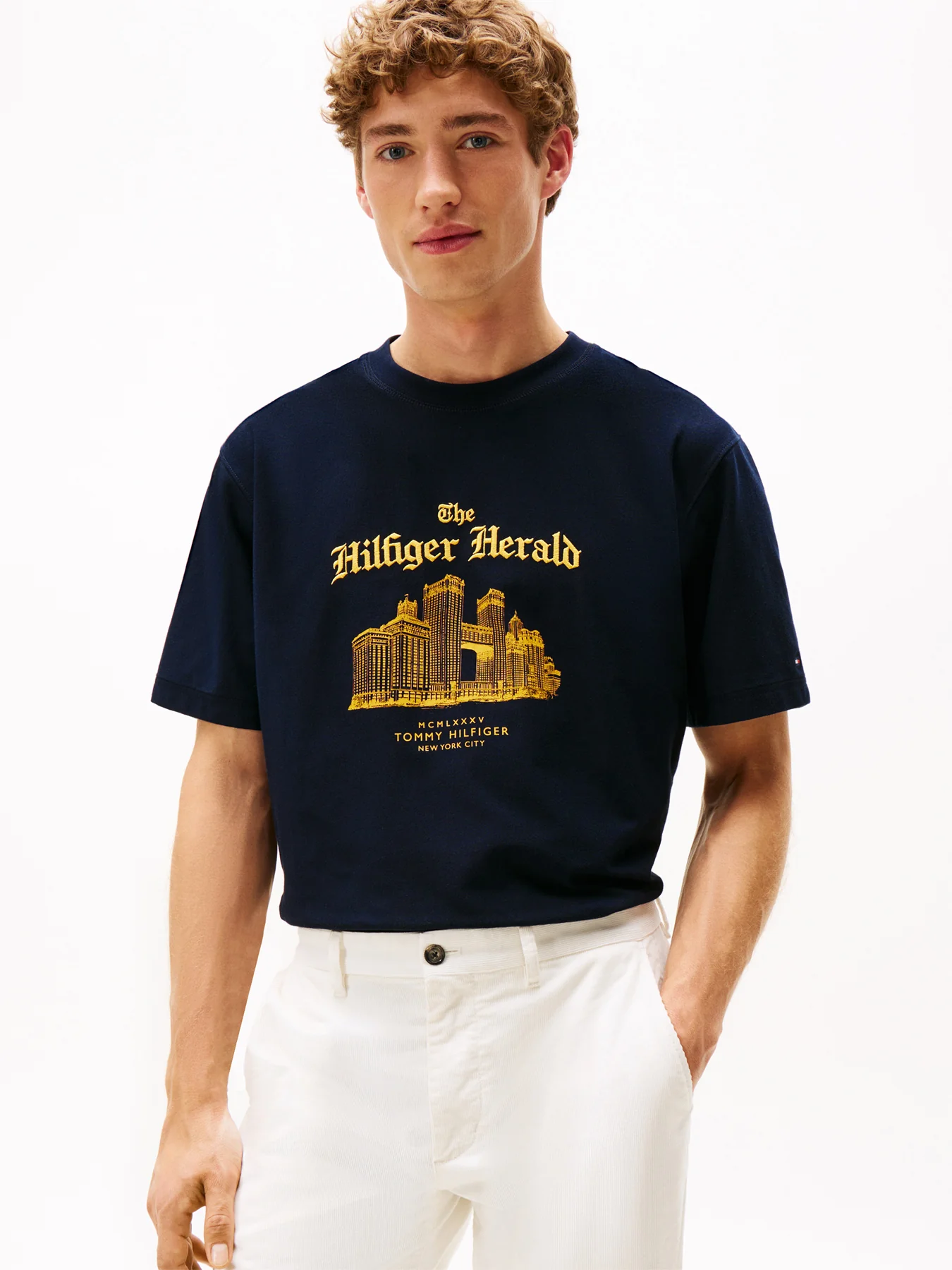 Graphic Relaxed Crew Neck T-Shirt Cotton - Image 3